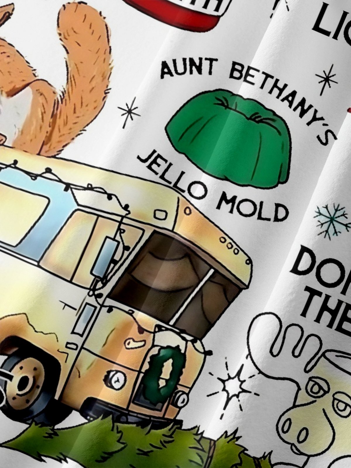 Big Size Moisture Wicking Christmas Griswold Chest Pocket Hawaiian Shirt