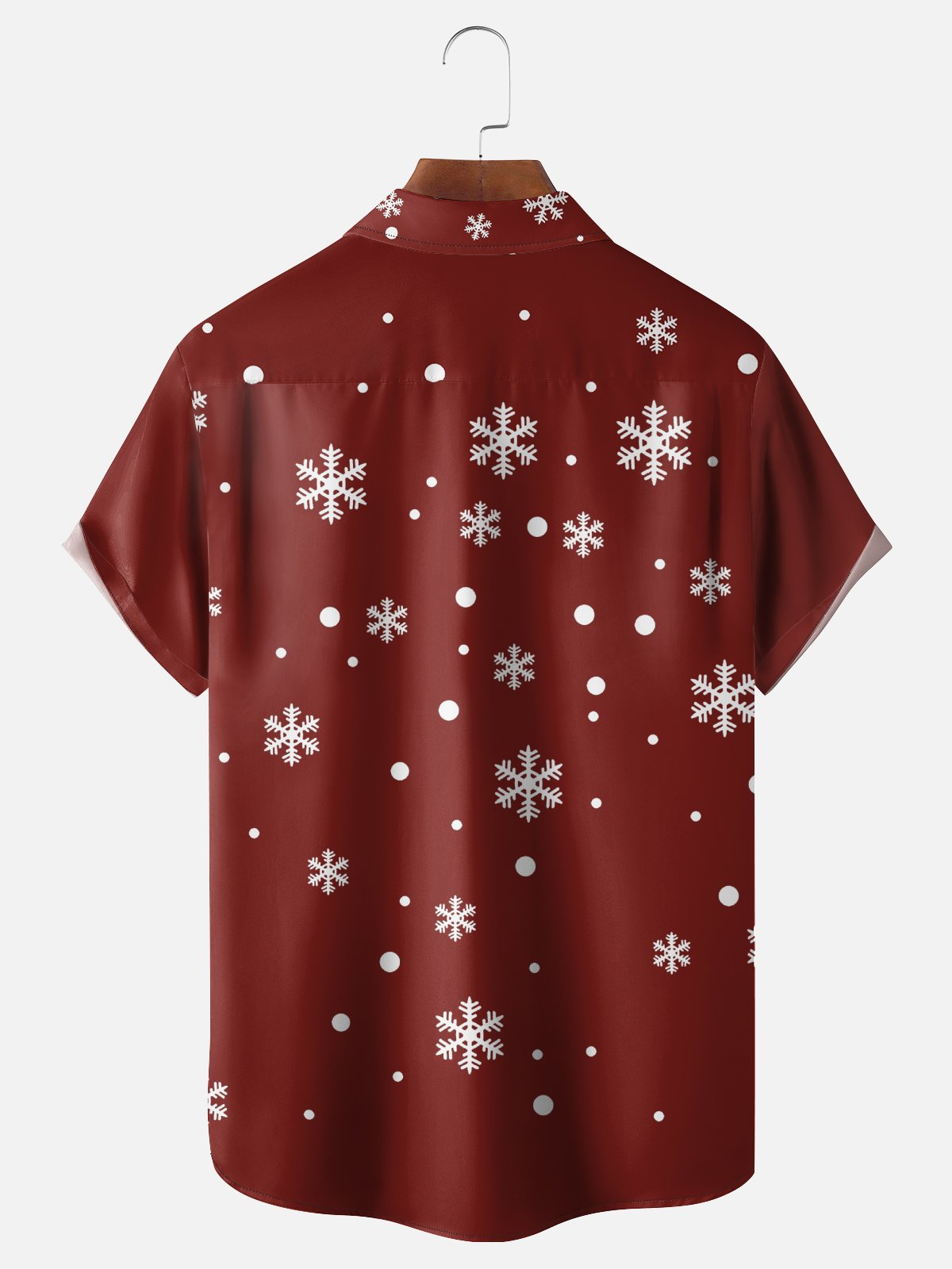 Moisture Wicking Jesus Snowflake Chest Pocket Hawaiian Shirt