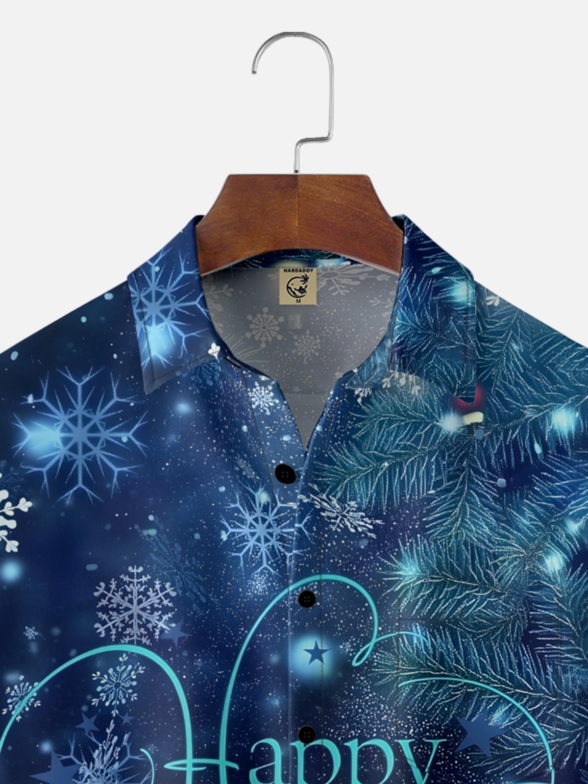 Moisture-wicking New Year Art Slogan Chest Pocket Casual Shirt