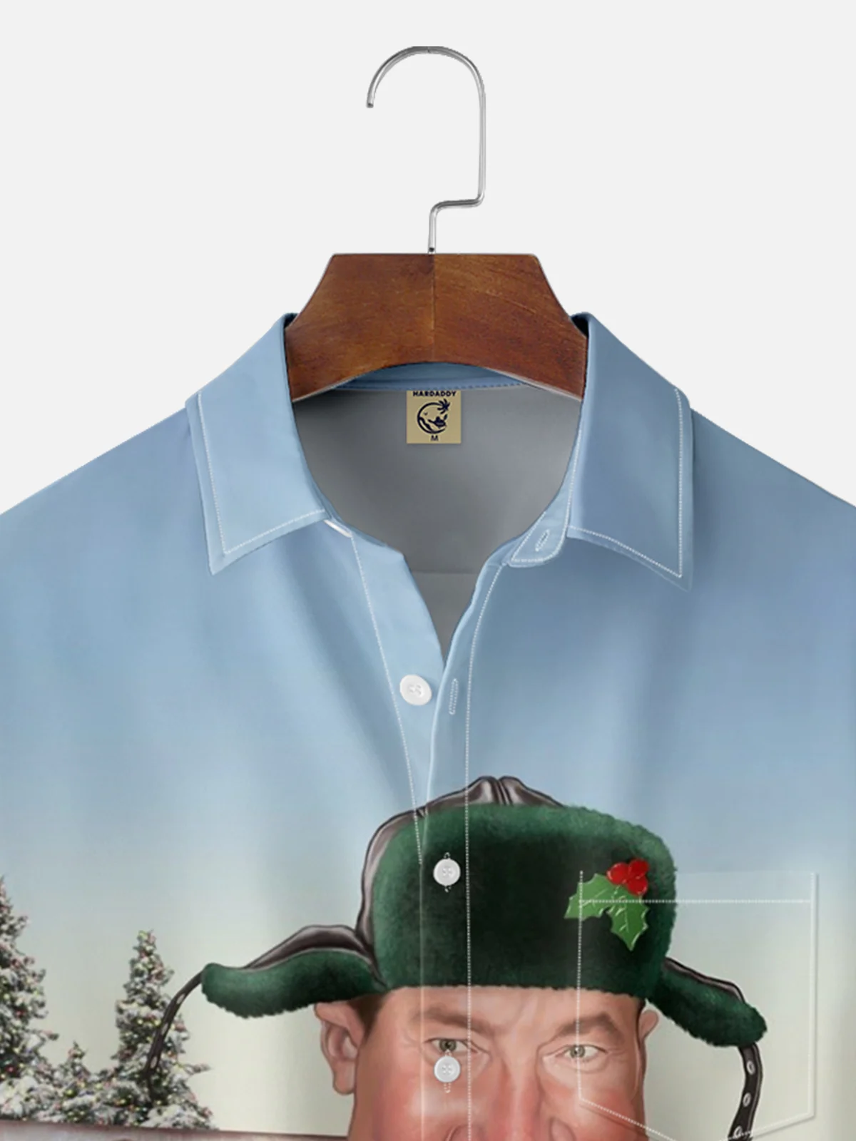 Moisture Wicking Merry Christmas Griswold Hawaiian Shirt with Chest Pocket