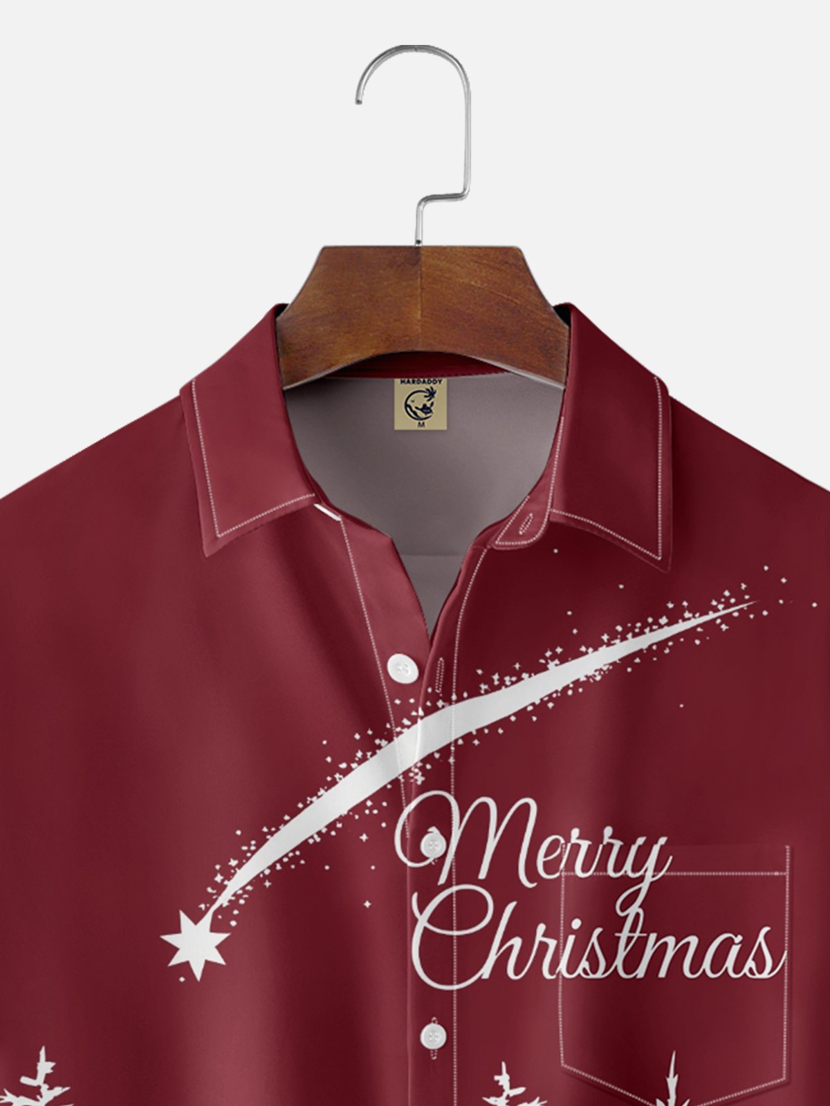 Moisture Wicking Happy New Year Wine Glass Dwarf Chest Pocket Hawaiian Shirt