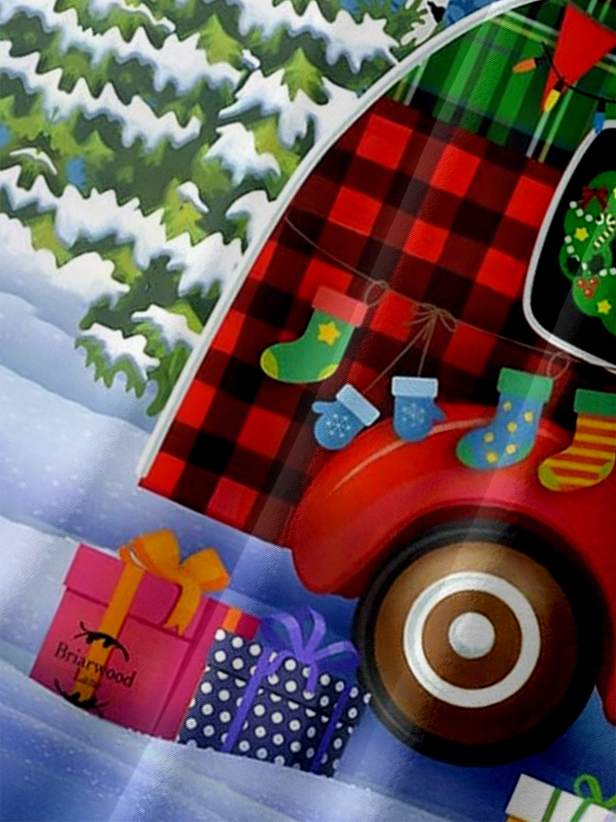 Moisture Wicking Christmas Merry Christmas Campervan Chest Pocket Hawaiian Shirt