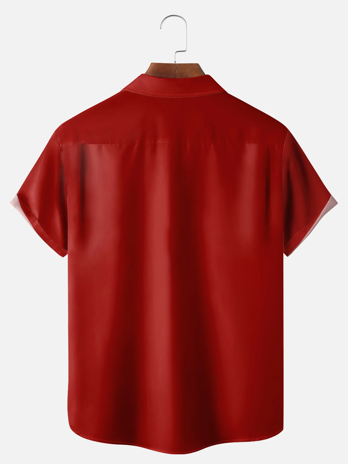 Big Size Moisture-wicking Christmas Santa Claus Reindeer Beer Chest Pocket Bowling Shirt