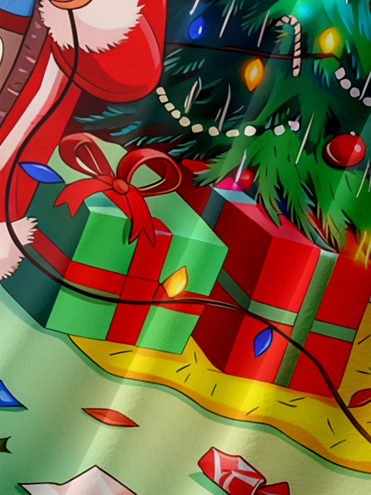 Moisture Wicking Christmas Story Griswold Hawaiian Shirt with Chest Pocket