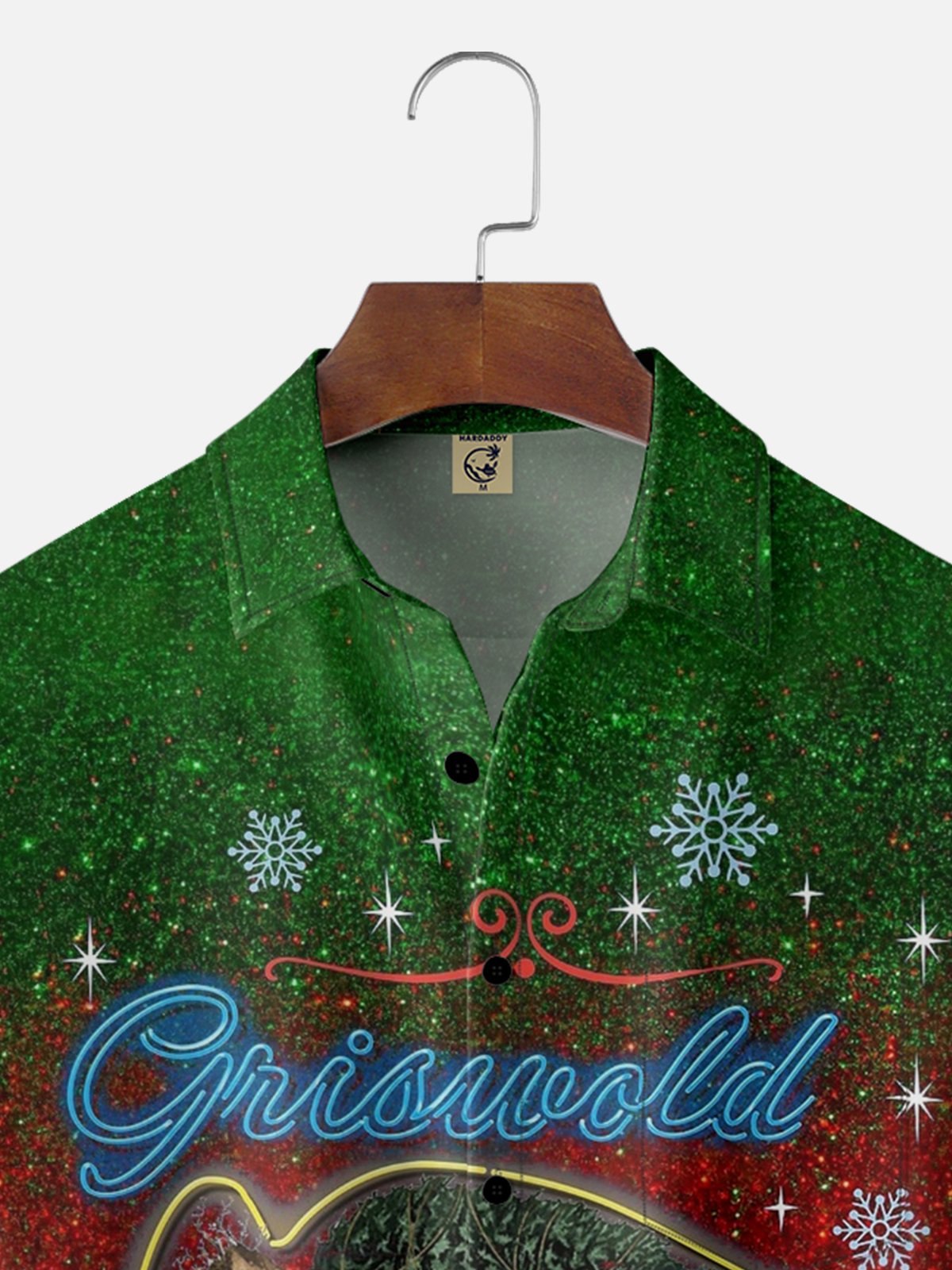 Moisture-wicking Christmas Tree Car Gradient Colors Chest Pocket Casual Shirt