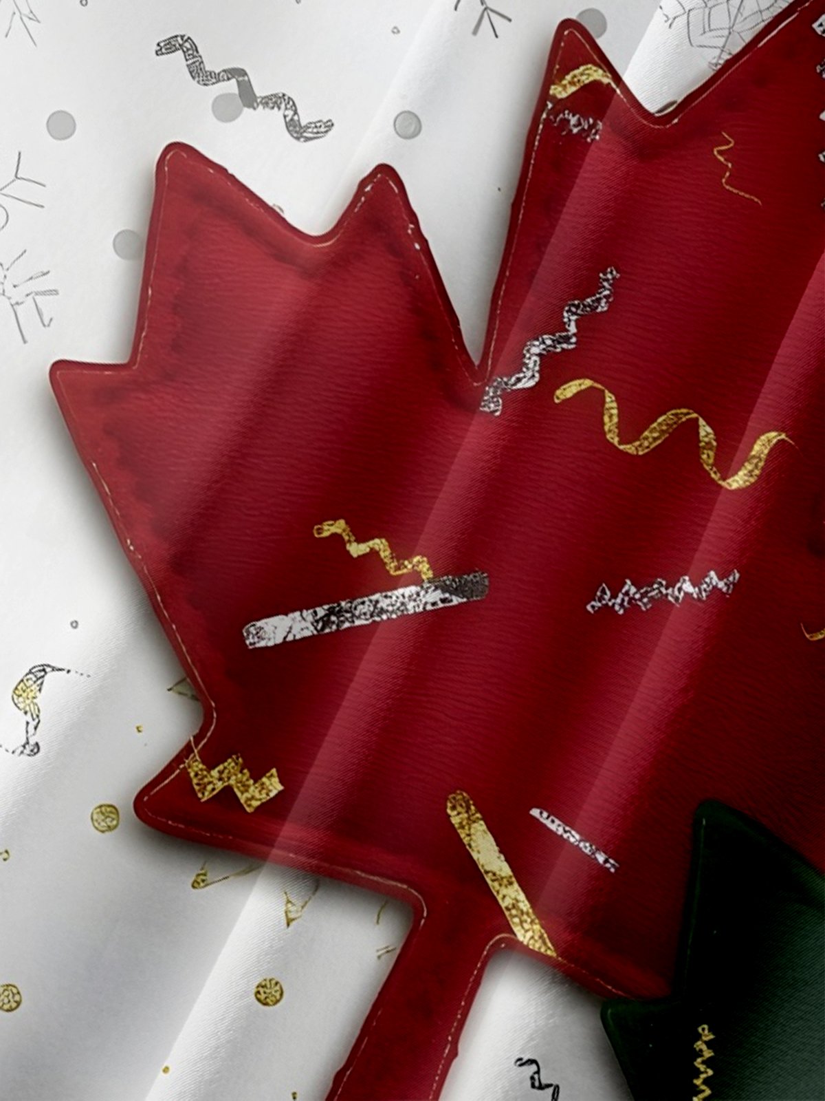 Moisture-wicking Canadian Maple Leaf Multicolor Patchwork Chest Pocket Casual Shirt