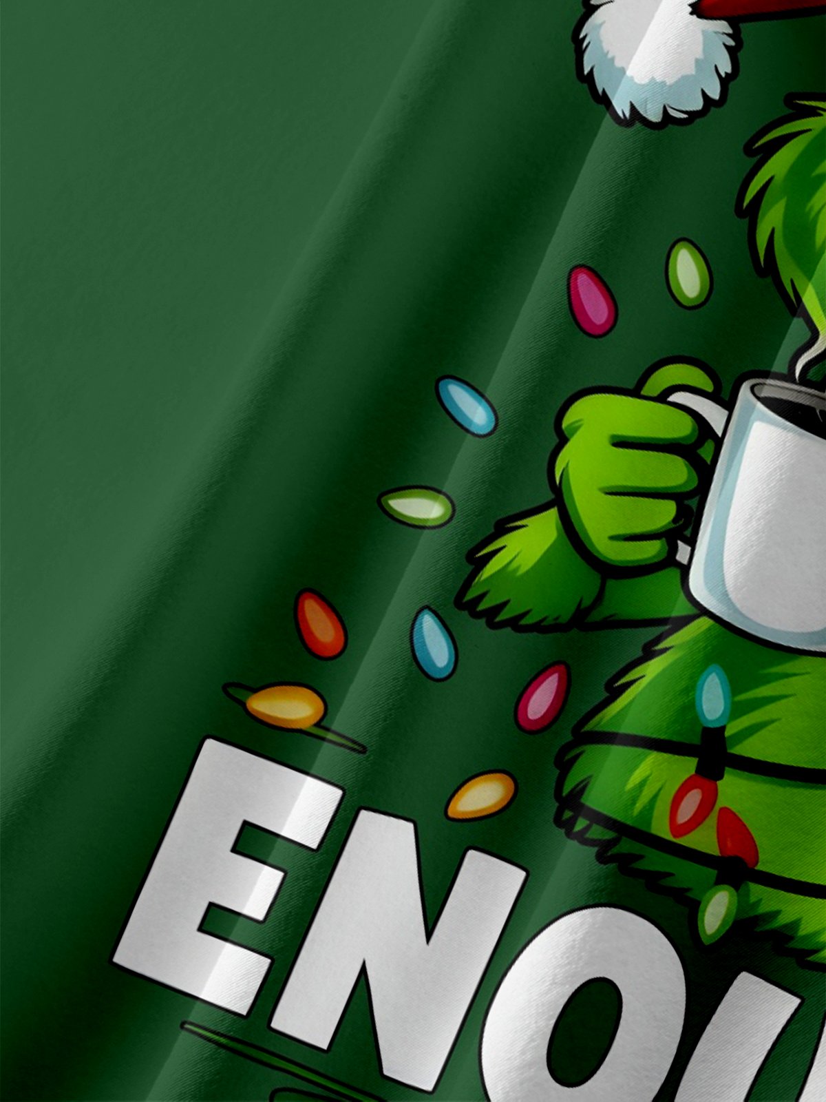 Moisture-wicking Christmas Cat Is This Jolly Enough Chest Pocket Holiday Shirt