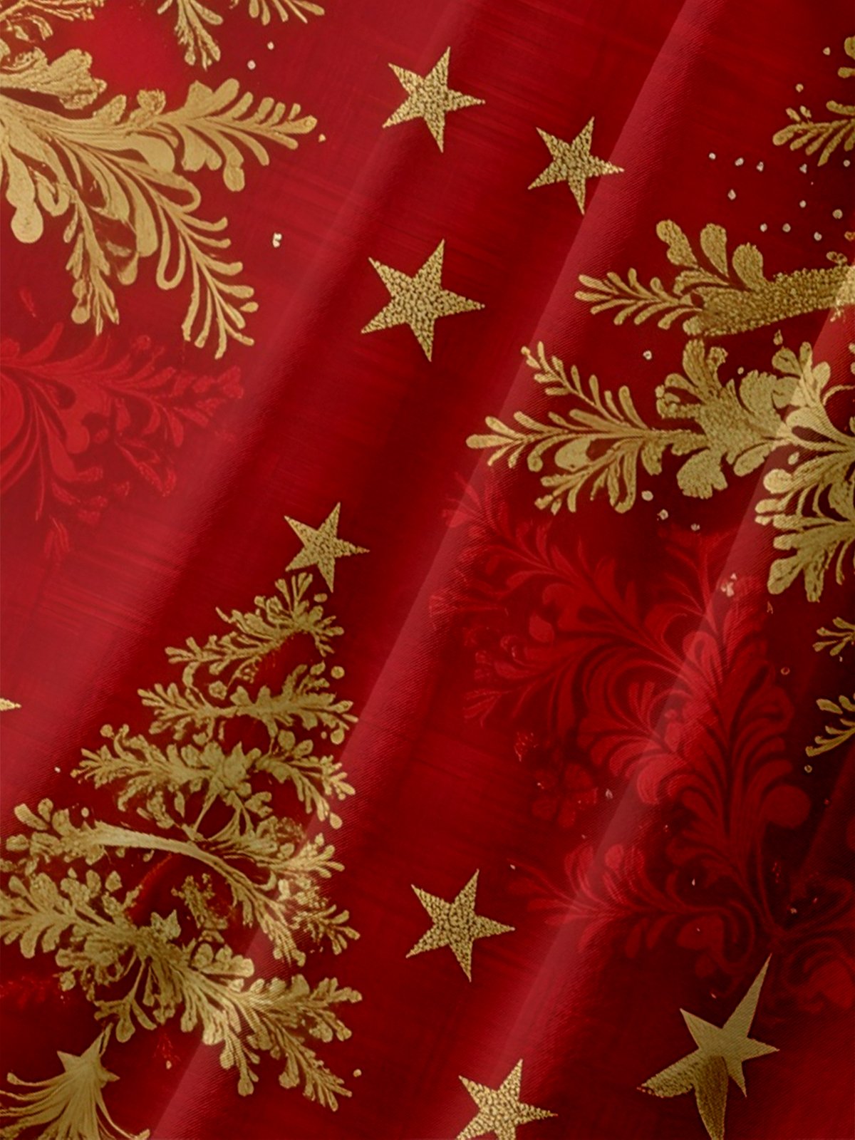 Moisture-wicking Christmas Tree Chest Pocket Holiday Shirt