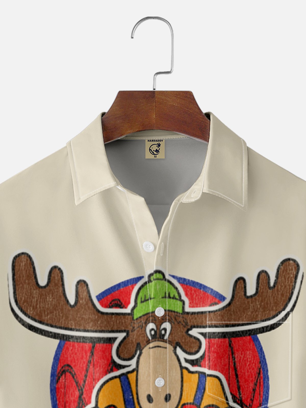 Moisture Wicking Merry Christmas Walley Worlg Chest Pocket Hawaiian Shirt