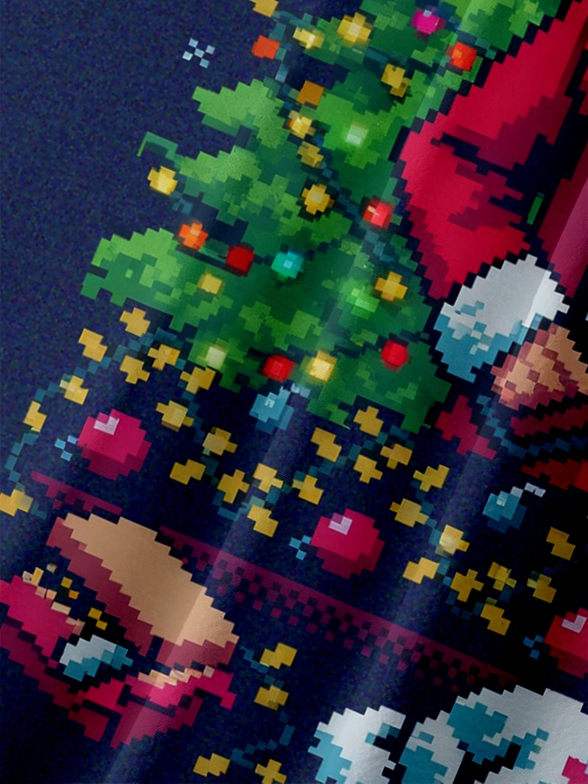 Moisture-wicking Christmas Fun Griswold Chest Pocket Casual Shirt