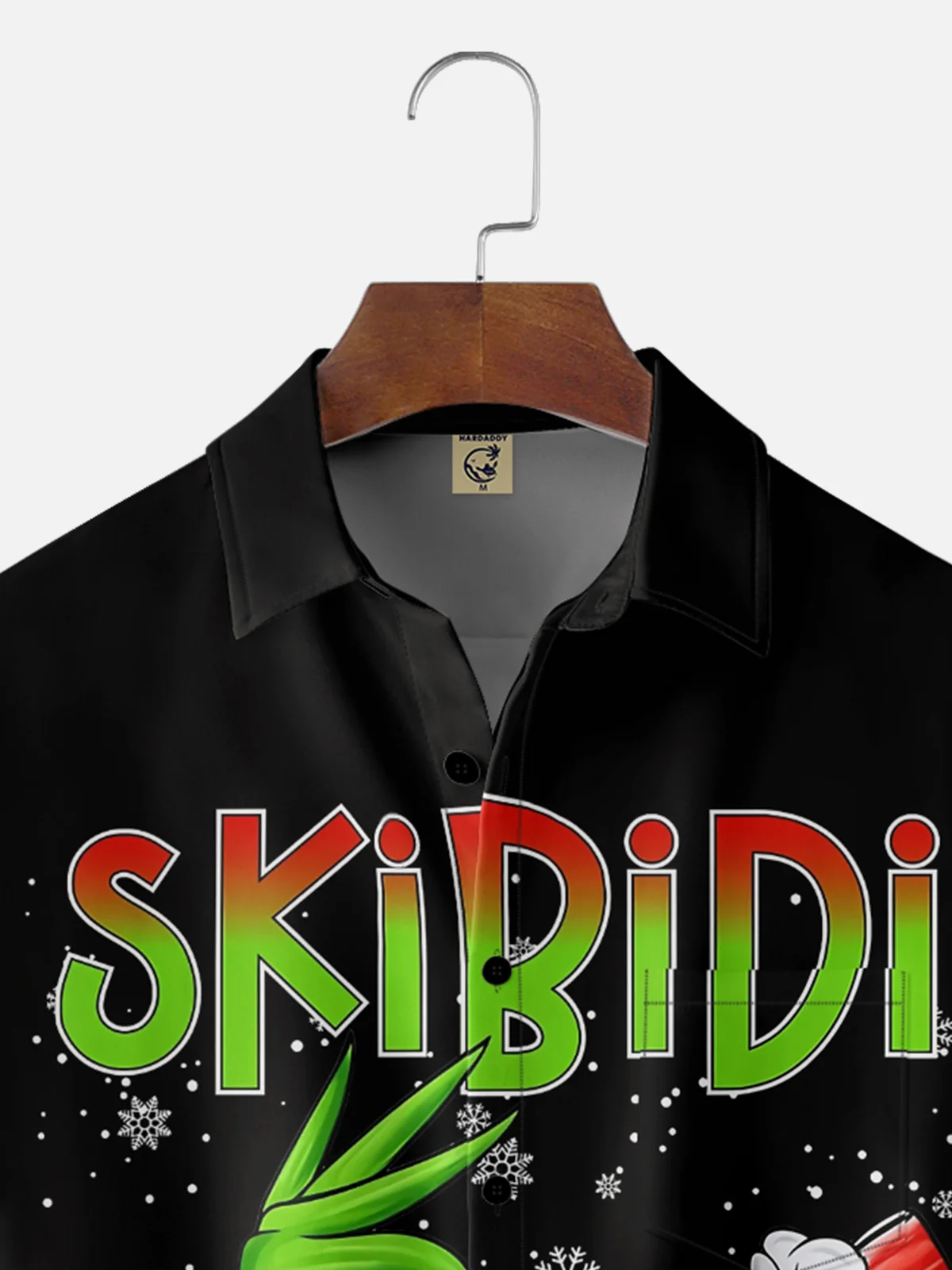 Moisture-wicking Merry Christmas Skibidi Rizzmas Chest Pocket Holiday Shirt