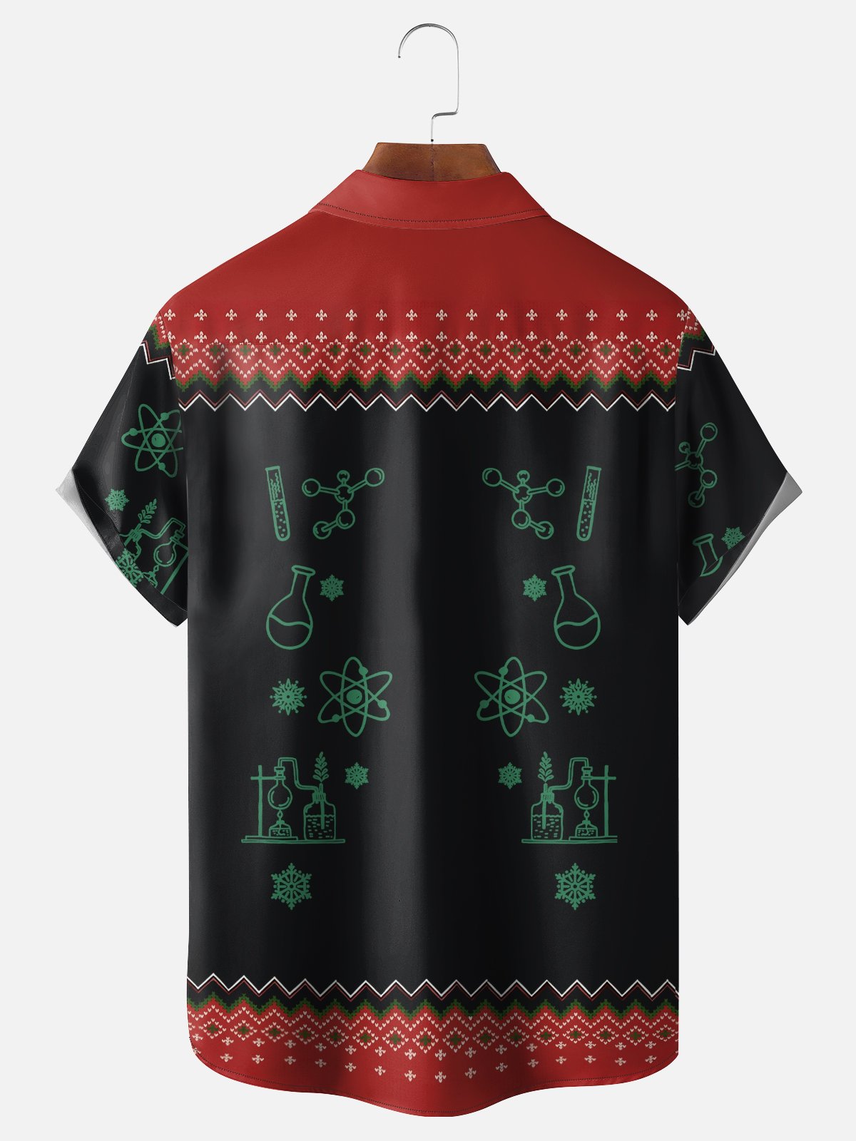 Moisture-wicking Christmas Science Chemistry Oh Chemistree Chest Pocket Casual Shirt