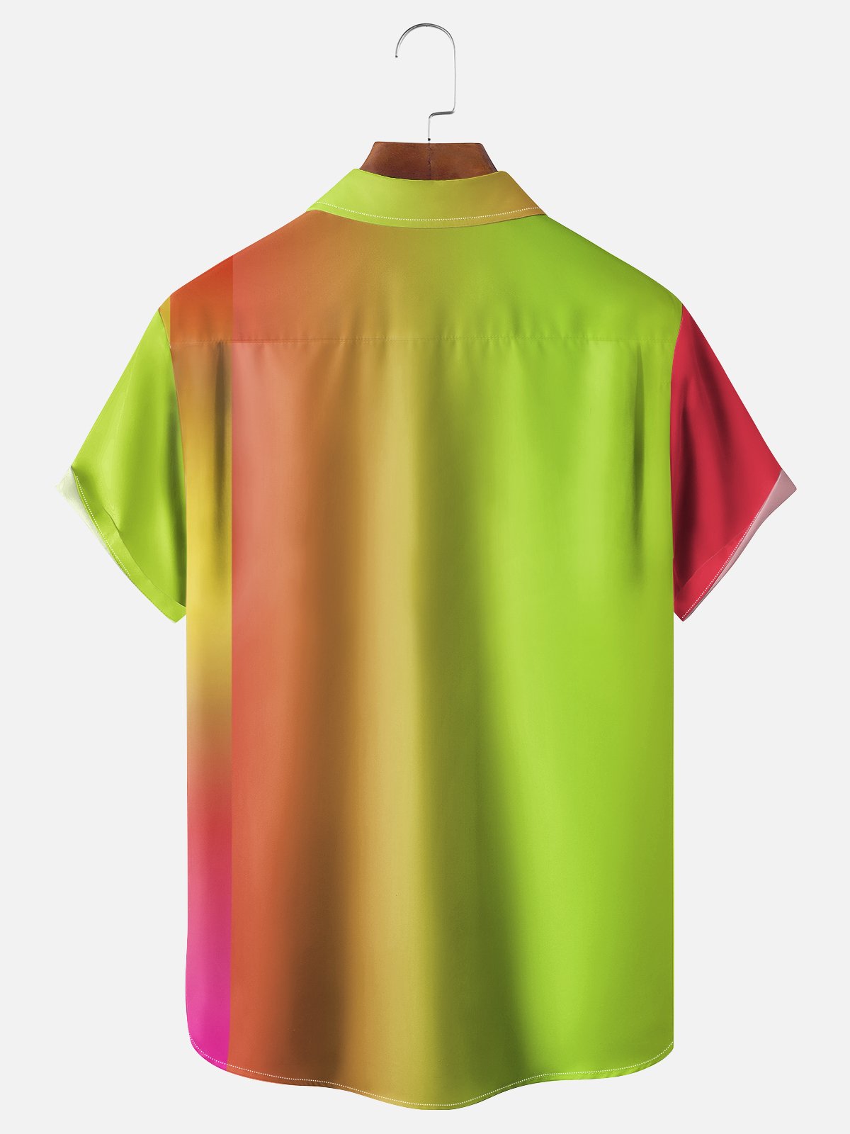 Moisture Wicking Christmas Old Man Beer Chest Pocket Bowling Shirt