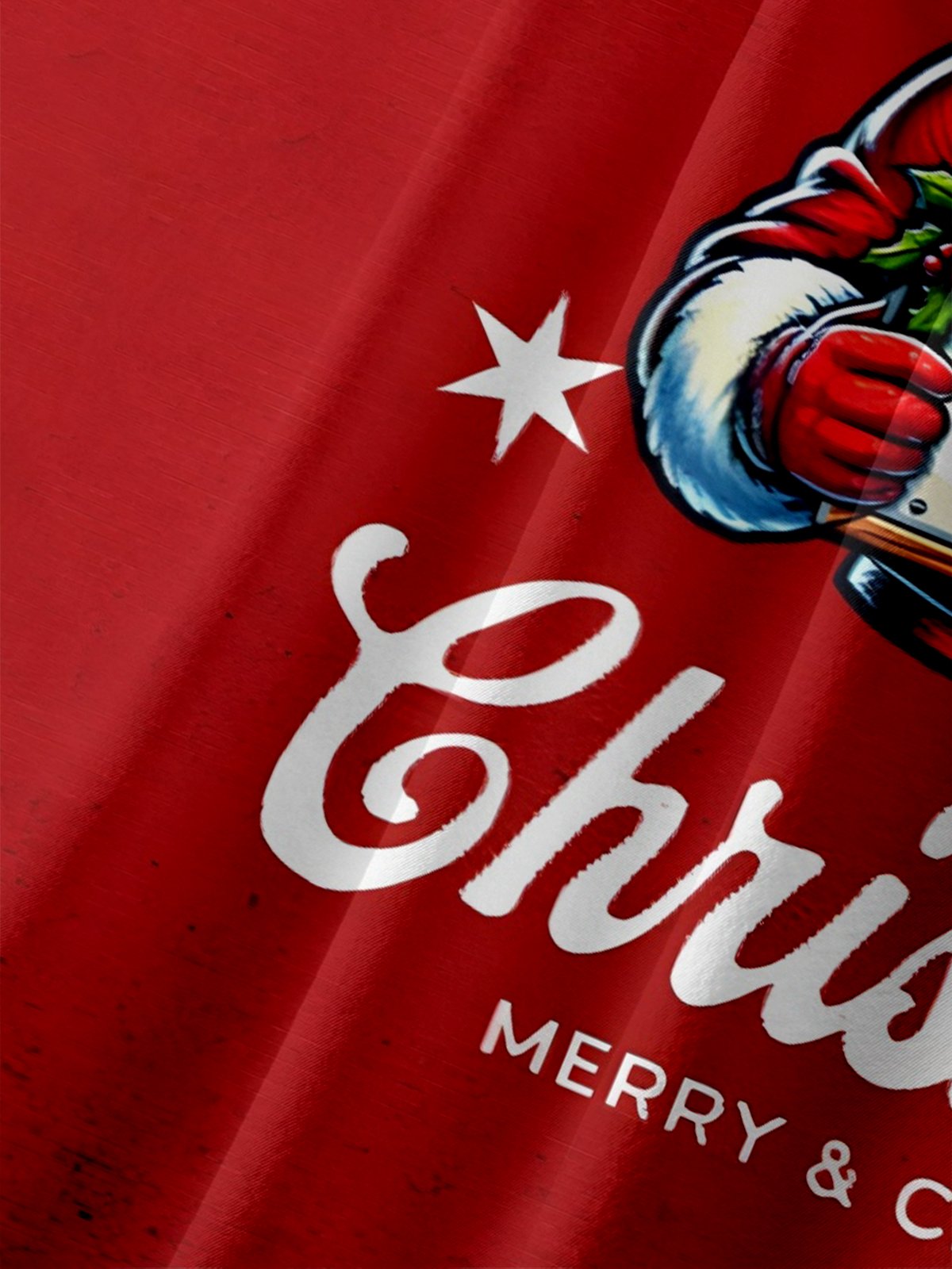 Moisture Wicking Christmas Chest Pocket Hawaiian Shirt