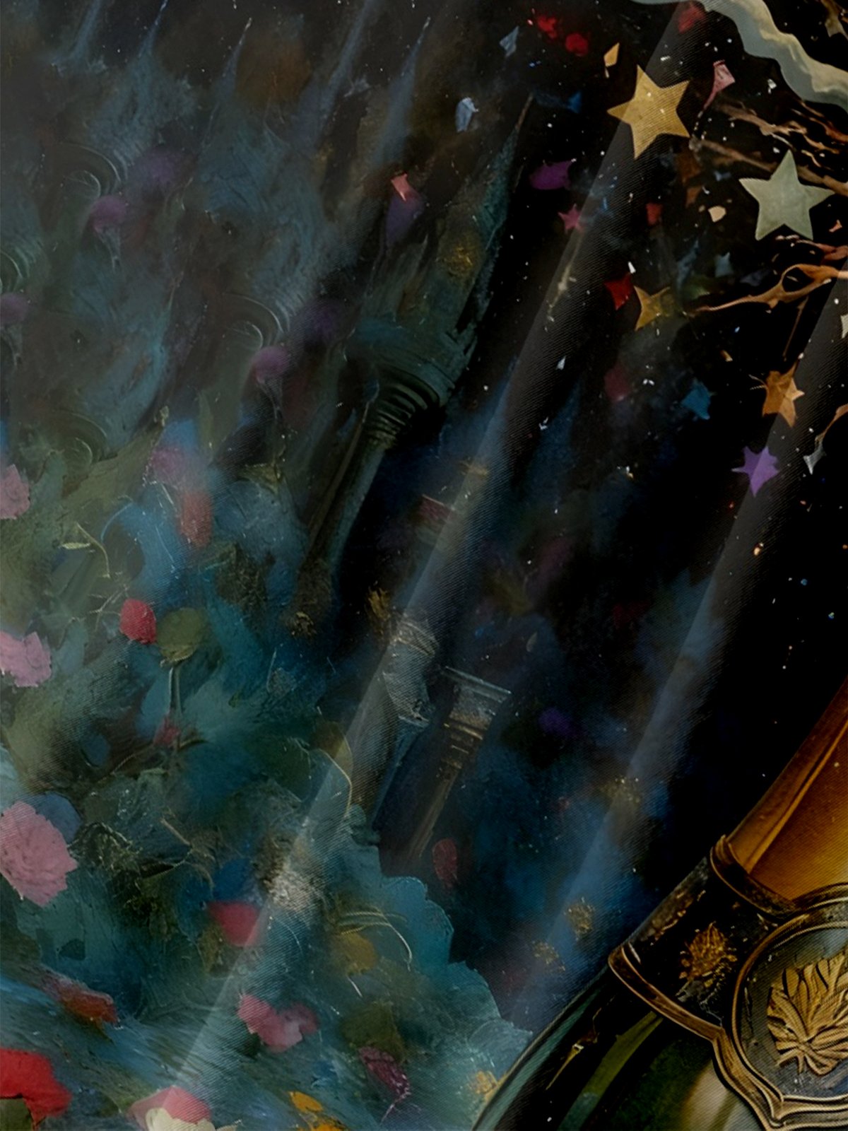 Moisture-wicking Happy New Year Champagne Party Chest Pocket Casual Shirt