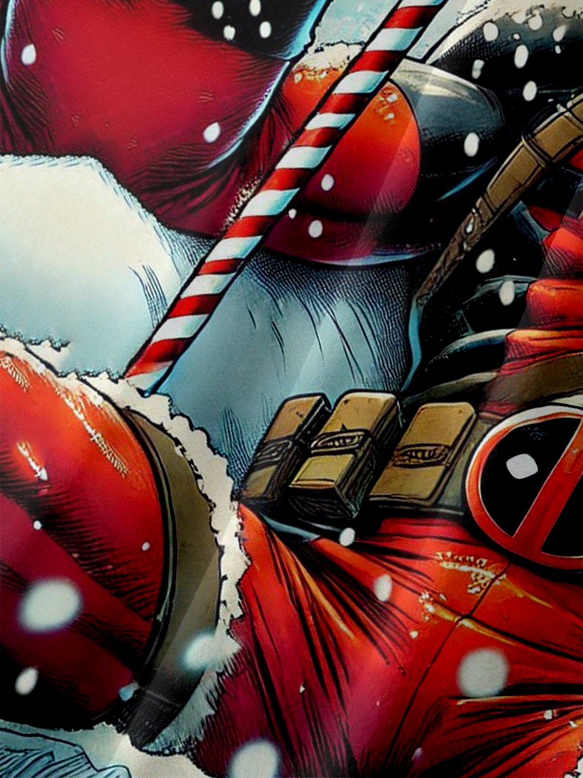 Moisture-wicking Christmas Santa Fun Dead Chest Pocket Casual Shirt