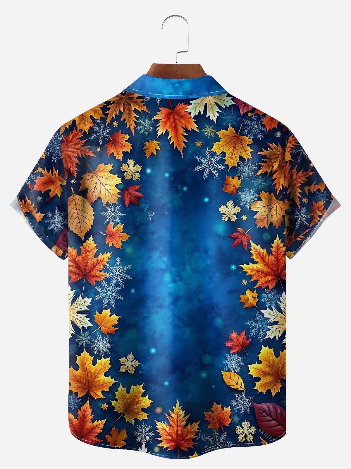 Big Size Moisture Wicking Thanksgiving Fun Turkey Chest Pocket Hawaiian Shirt