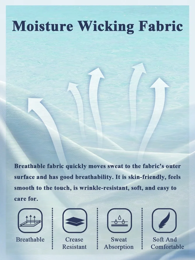 Moisture Wicking Gradient Geometric Snowflake Christmas Chest Pocket Long Sleeve Shirt