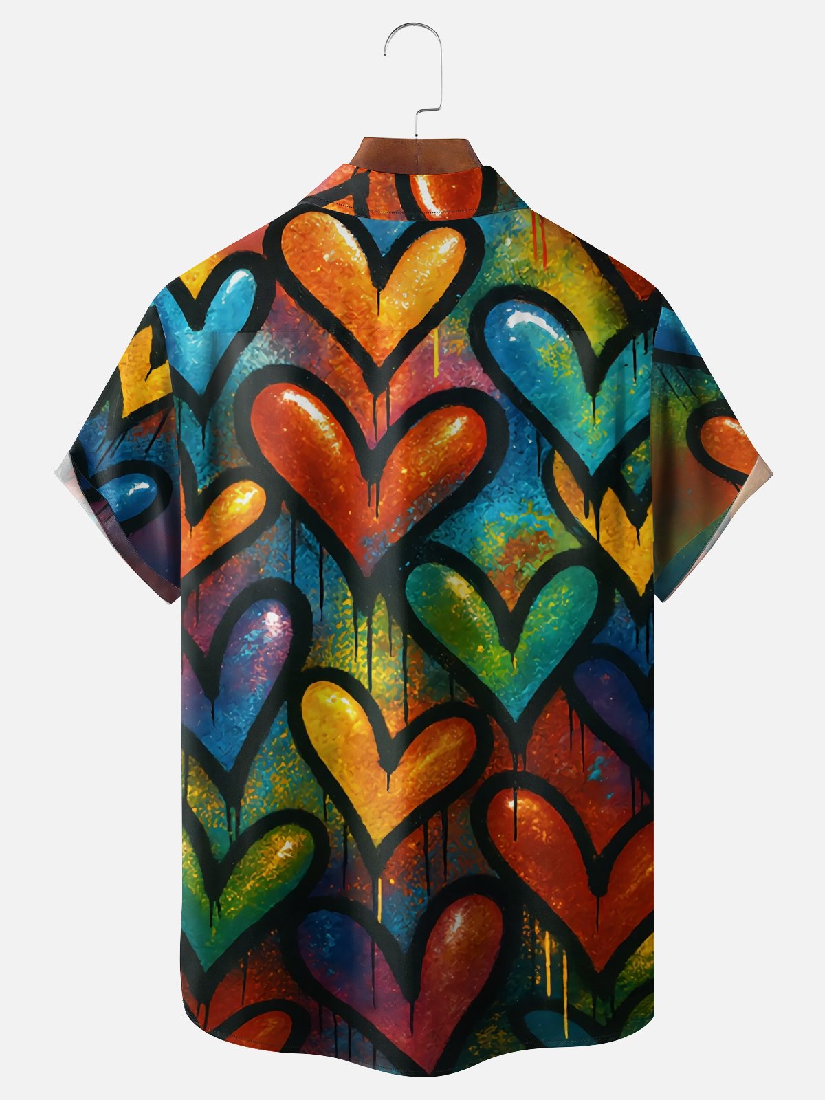 Moisture Wicking Valentine's Day Heart Shaped Chest Pocket Holiday Shirt