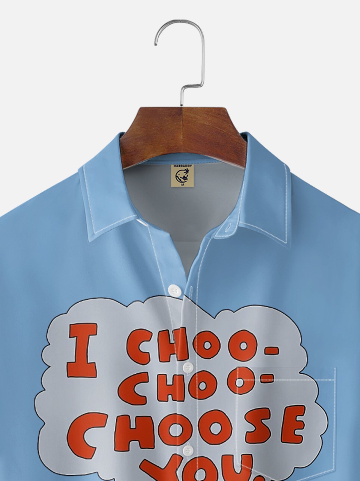 Moisture-wicking Valentine‘s Day I Choose You Heart Chest Pocket Casual Shirt