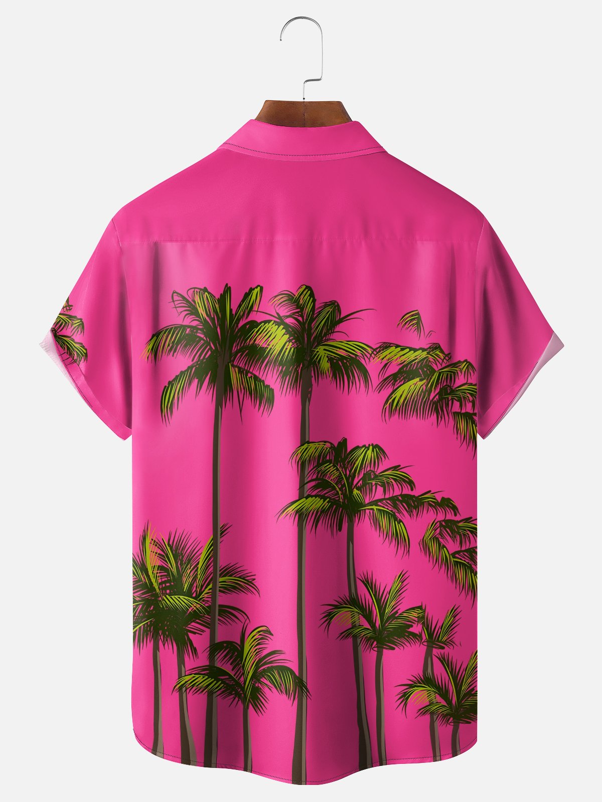 Moisture Wicking Coconut Tree Chest Pocket Holiday Hawaiian Shirt