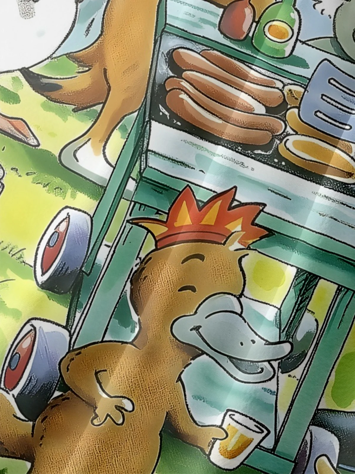 Moisture-wicking Christmas Australia Santa Chest Pocket Casual Shirt