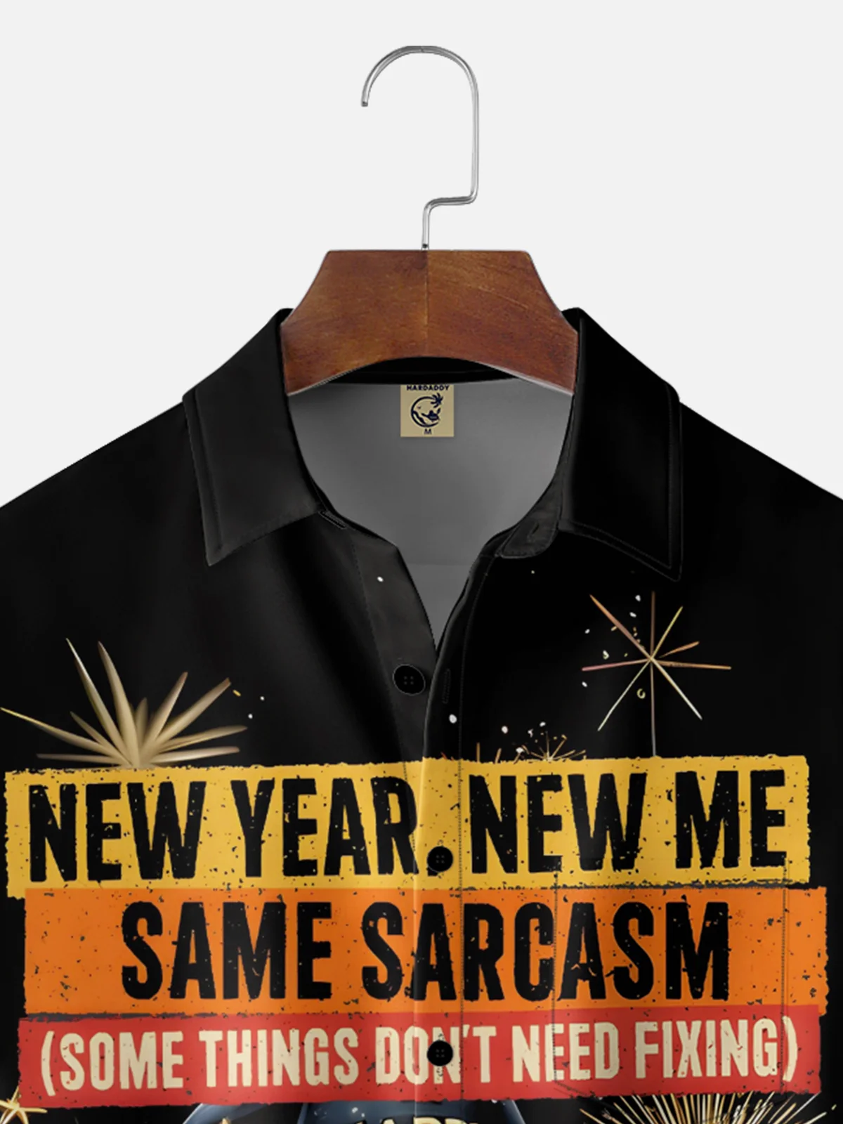 Moisture-wicking New Year New Me Same Sarcasm Chest Pocket Casual Shirt