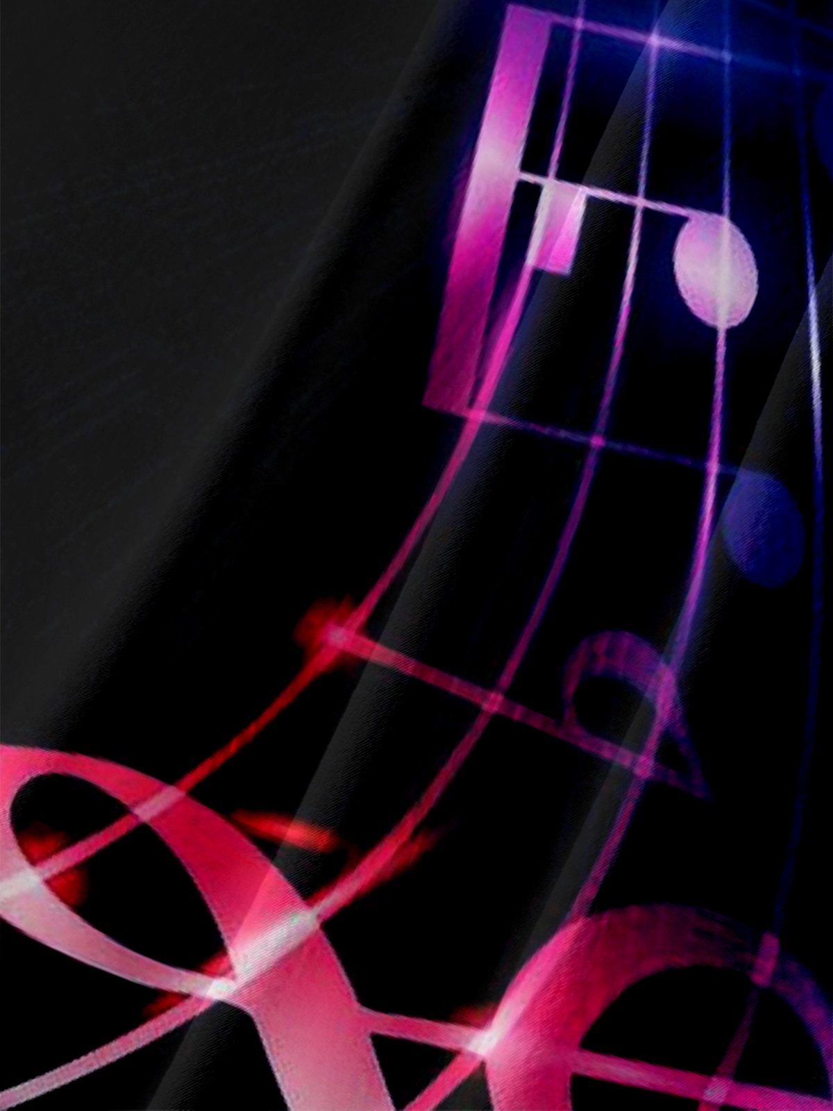 Moisture Wicking Happy New Year Music Chest Pocket Holiday Shirt