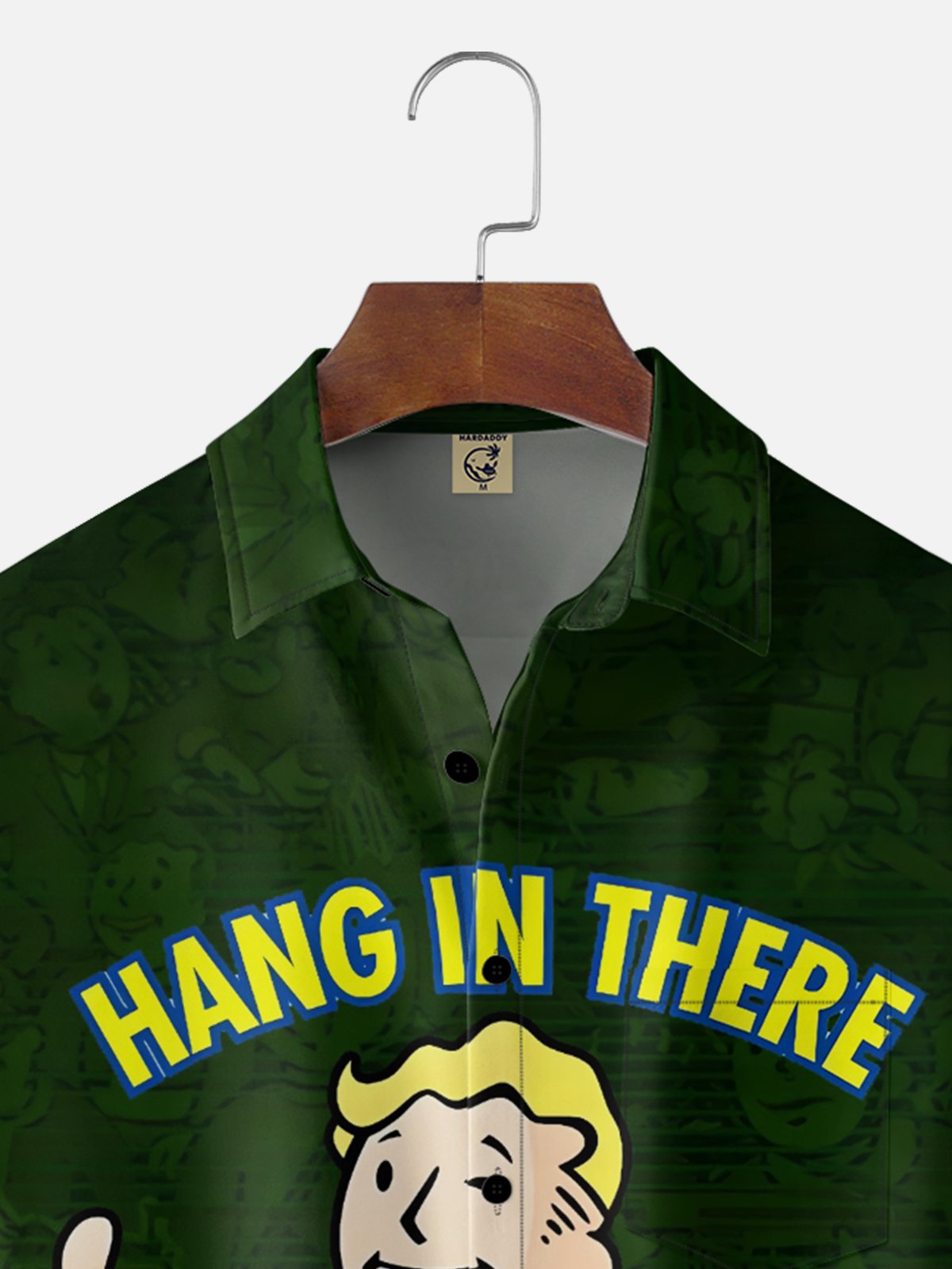 Moisture-wicking Hang In There It Gets Worse Chest Pocket Casual Shirt