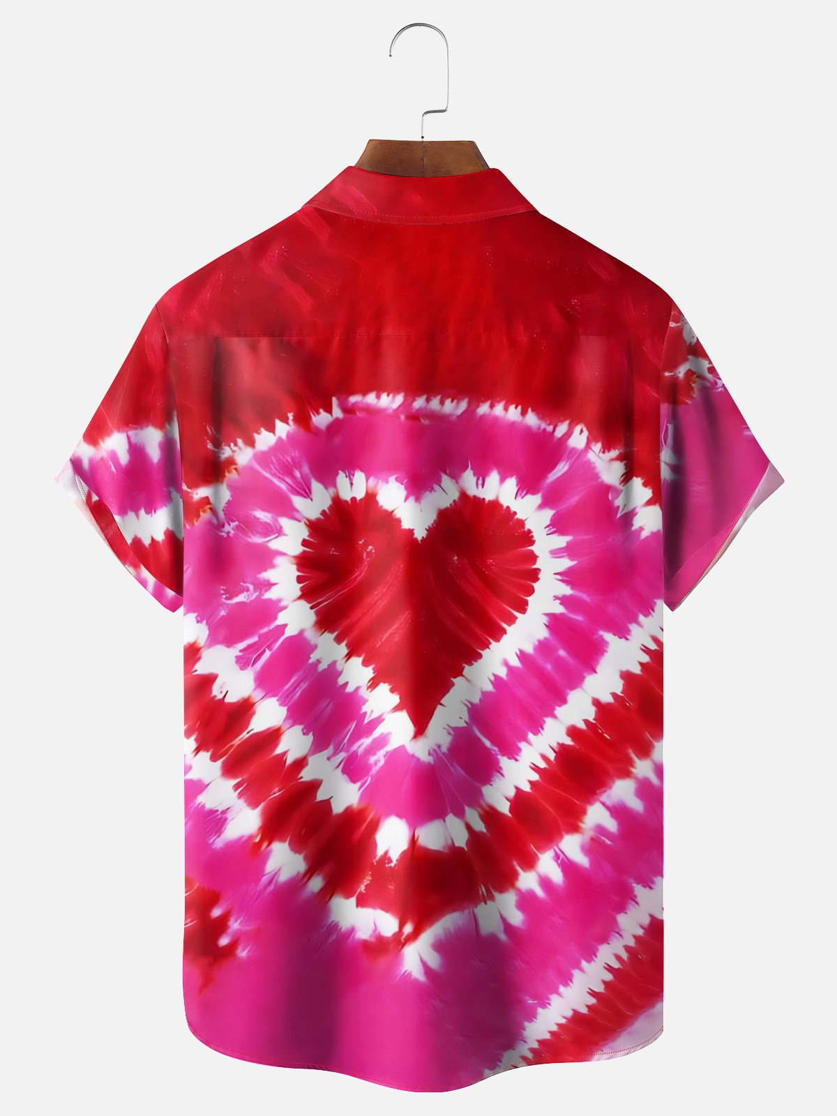 Moisture-wicking Valentine‘s Day Heart Chest Pocket Casual Shirt