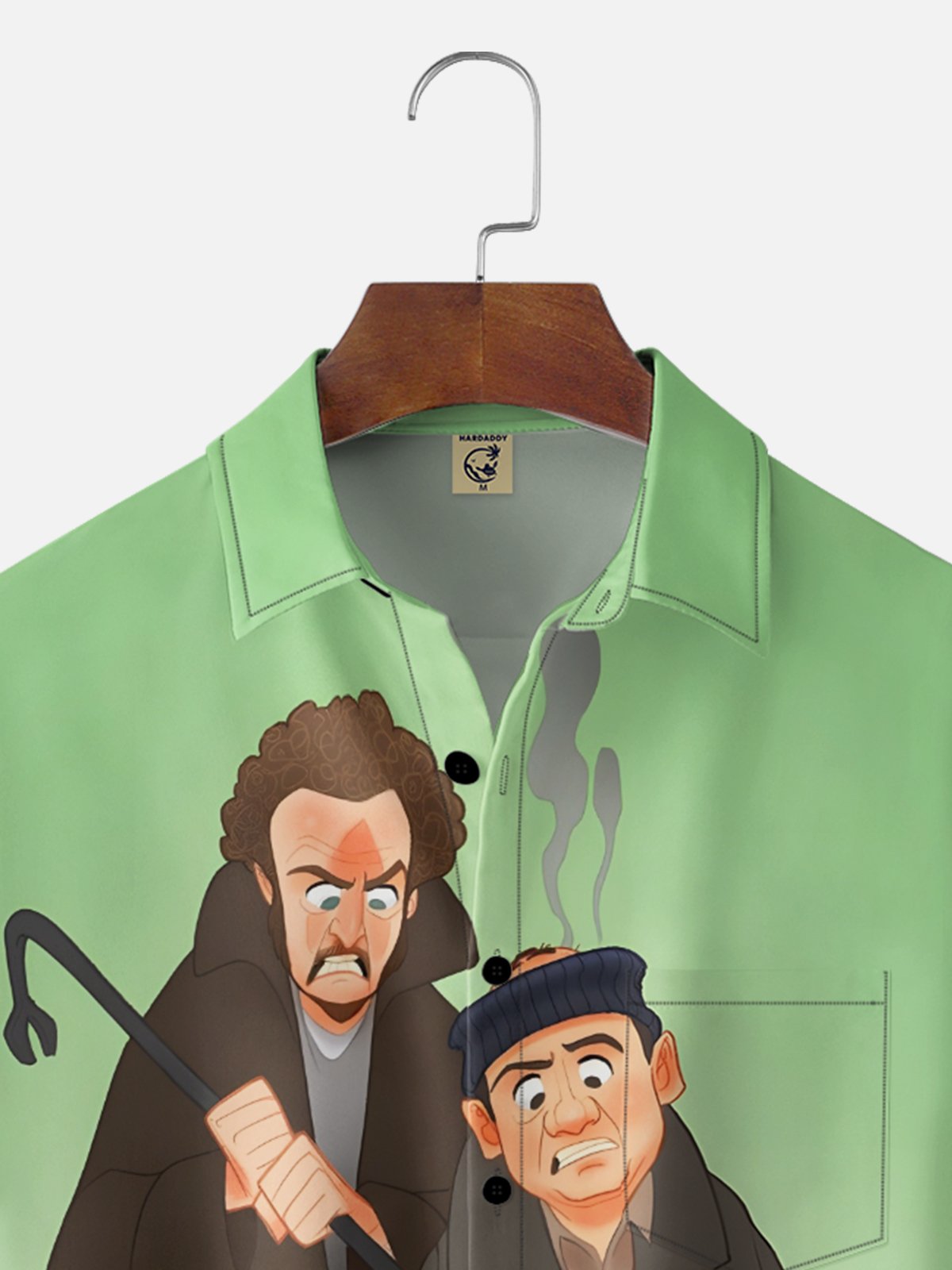 Moisture Wicking Home Alone Chest Pocket Holiday Shirt