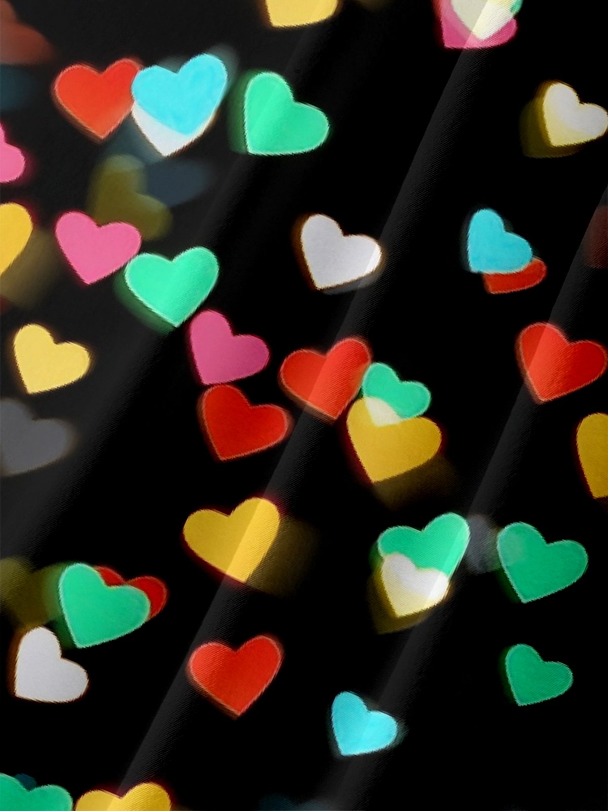 Moisture-wicking New Year Valentine's Day Heart Chest Pocket Casual Shirt