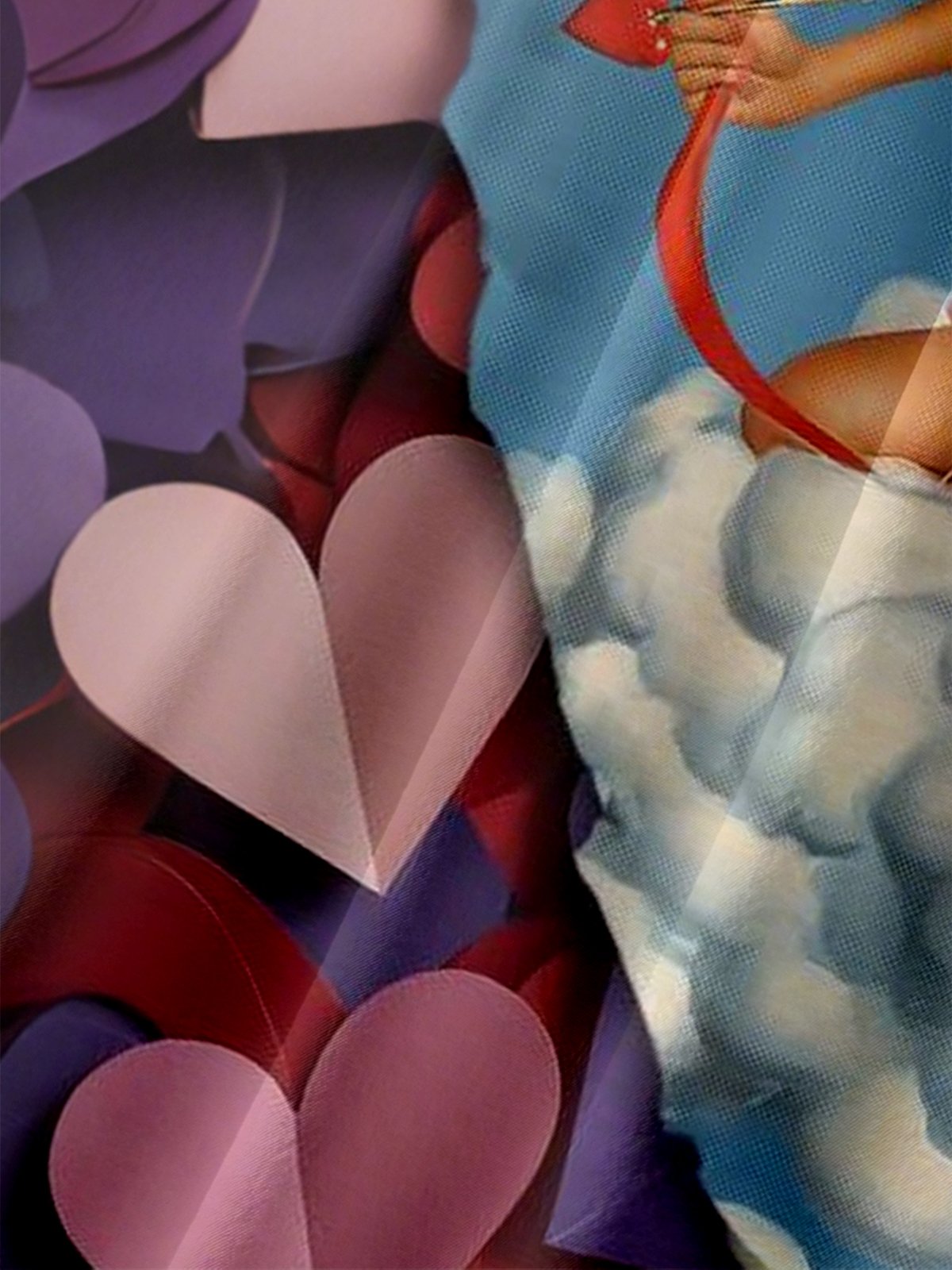 Moisture-wicking Valentine's Day Cupid's Beauty Heart Chest Pocket Casual Shirt