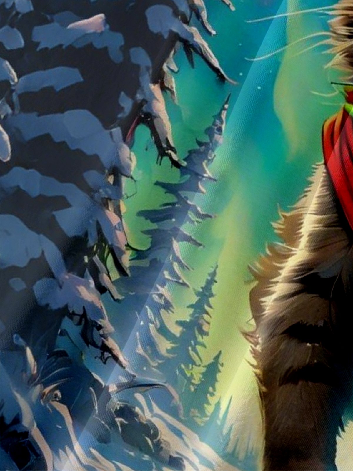 Moisture Wicking Cat in a Santa Hat Chest Pocket Holiday Shirt