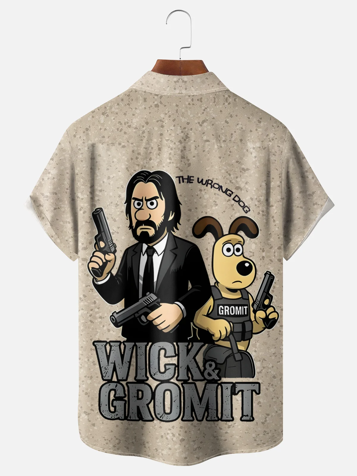 Moisture-wicking The Wrong Dog Geek Chest Pocket Casual Shirt