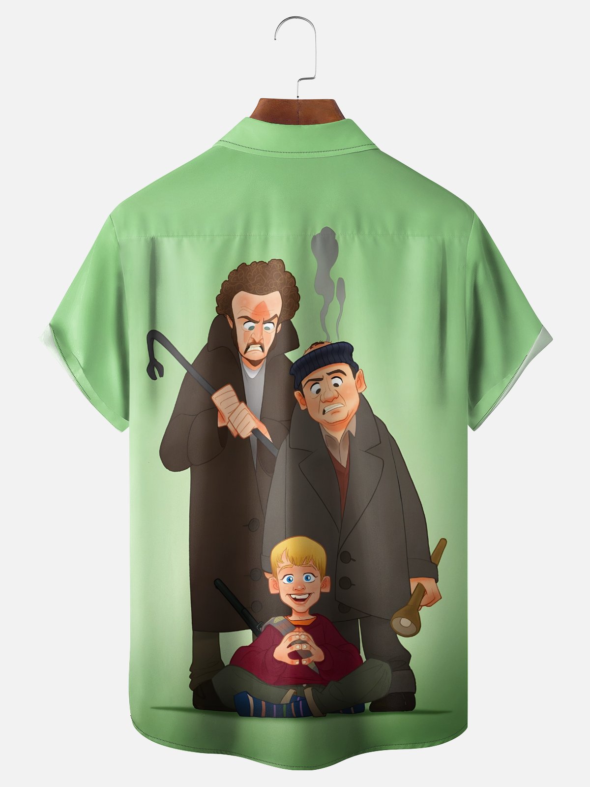 Moisture Wicking Home Alone Chest Pocket Holiday Shirt