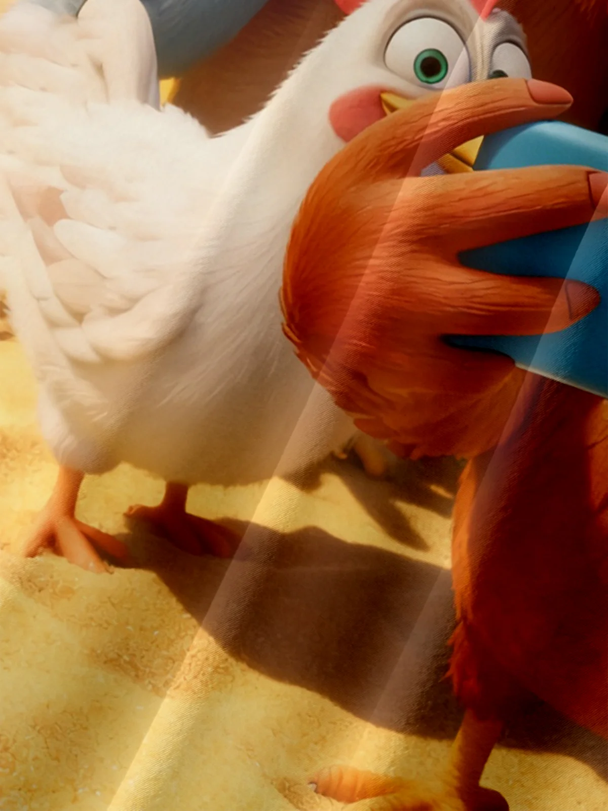 Moisture Wicking Fun Selfie Beach Chicken Chest Pocket Holiday Shirt