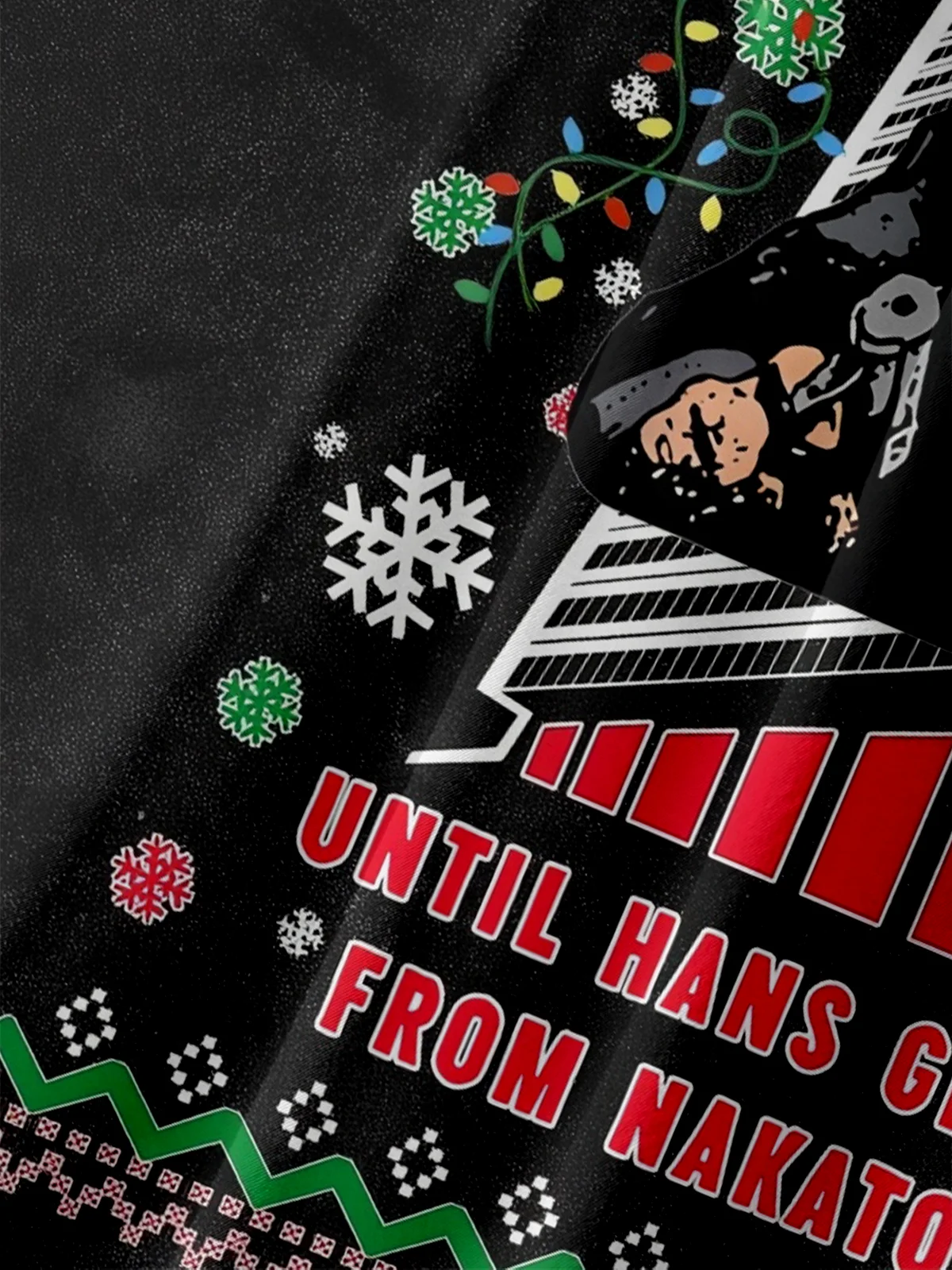 Moisture-wicking Christmas Nakatomi Plaza Hard Chest Pocket Casual Shirt