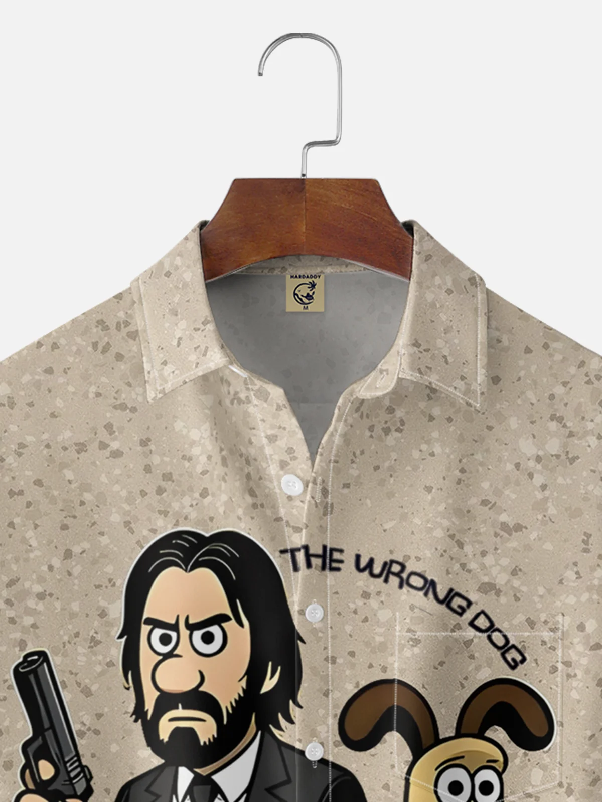 Moisture-wicking The Wrong Dog Geek Chest Pocket Casual Shirt