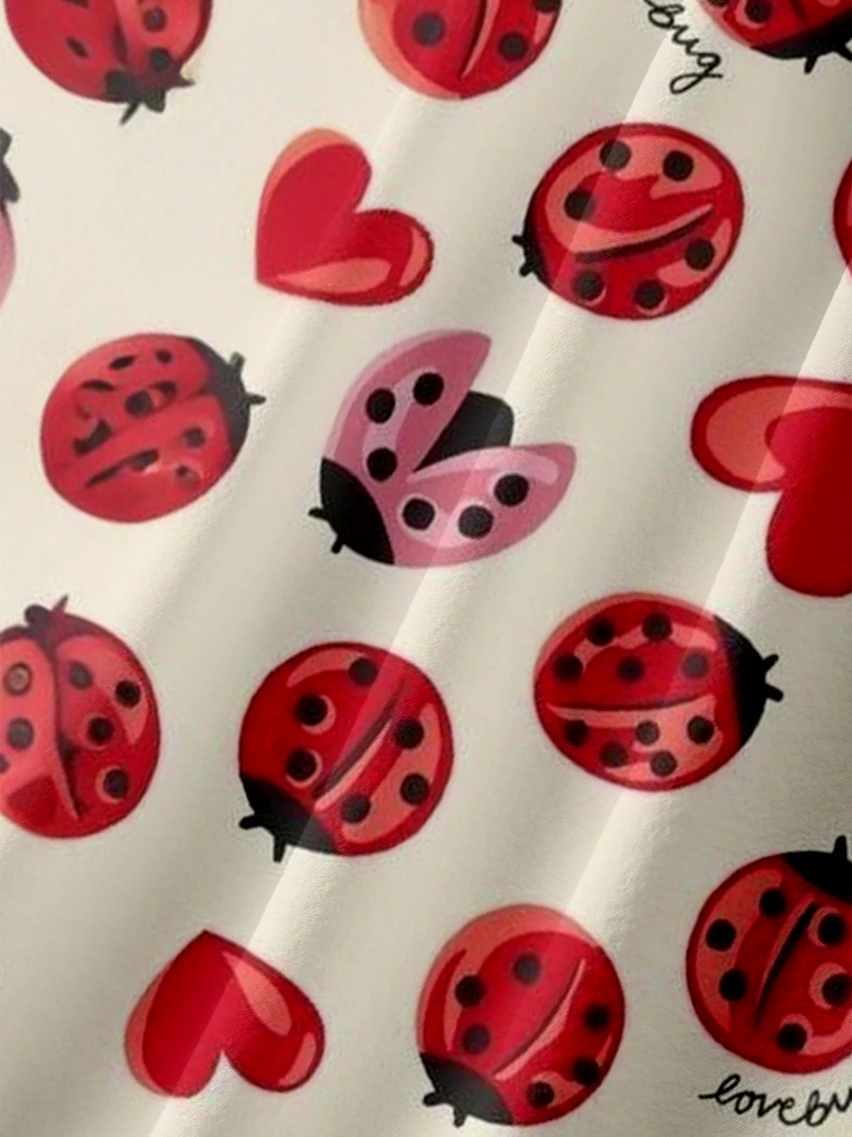 Moisture-wicking Love Bug Valentine Chest Pocket Casual Shirt