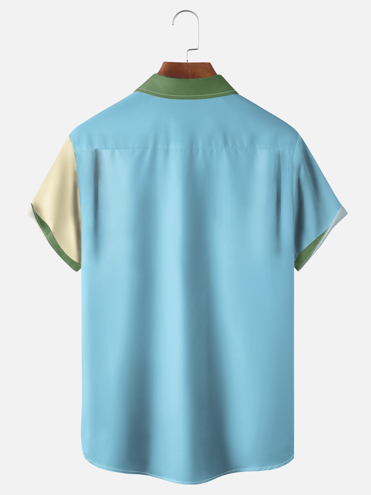 Moisture-wicking Lemon Cocktail Chest Pocket Hawaiian Shirt