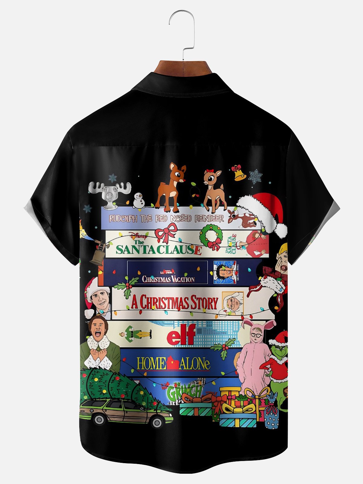 Moisture Wicking Christmas Story Movie Chest Pocket Holiday Shirt