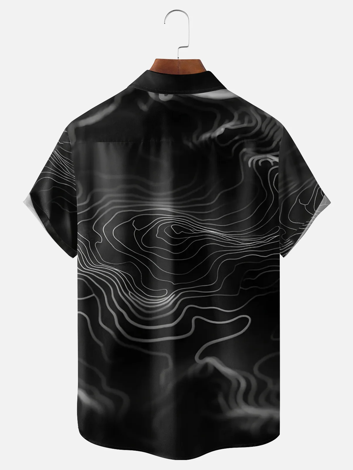 Moisture-wicking Rock Punk Music Festival Art Audio Chest Pocket Casual Shirt