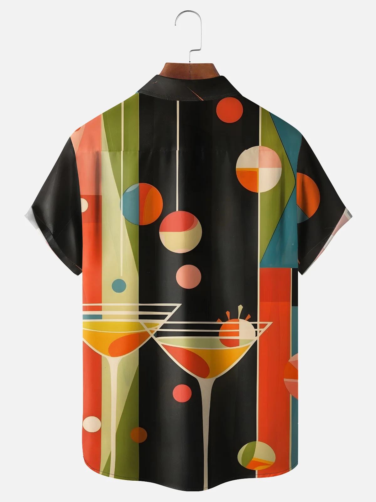 Moisture-wicking Cocktail Chest Pocket Hawaiian Shirt