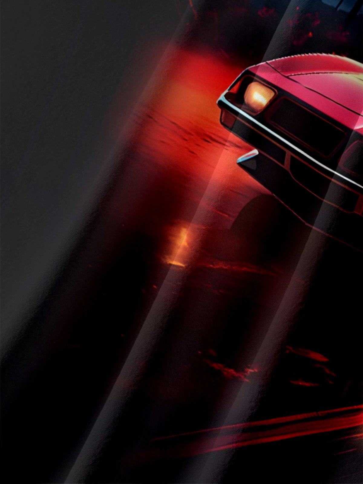 Moisture Wicking Sunset Scenery Vintage Car Vacation Chest Pocket Holiday Hawaiian Shirt