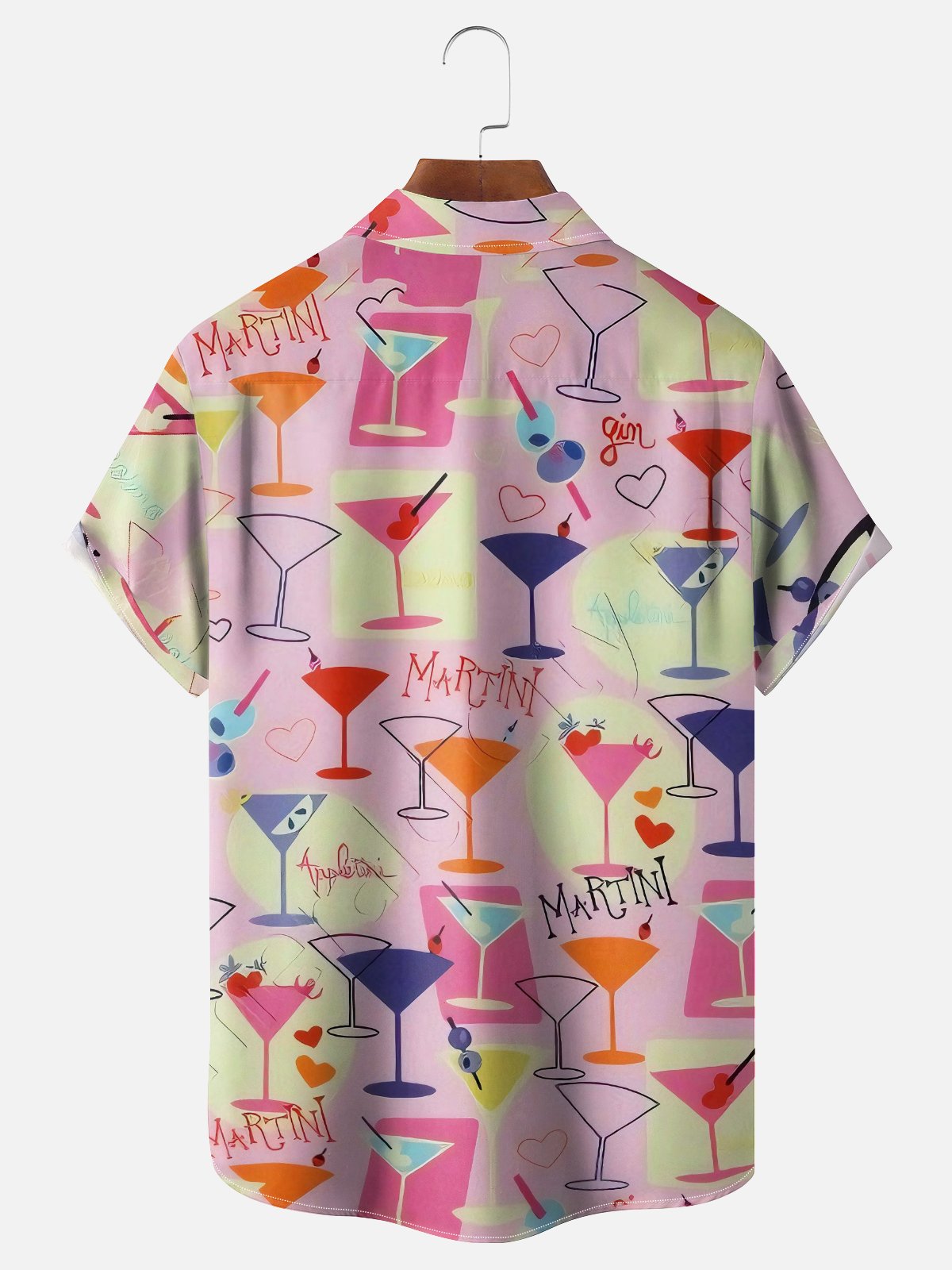 Moisture-wicking Cocktail Chest Pocket Hawaiian Shirt