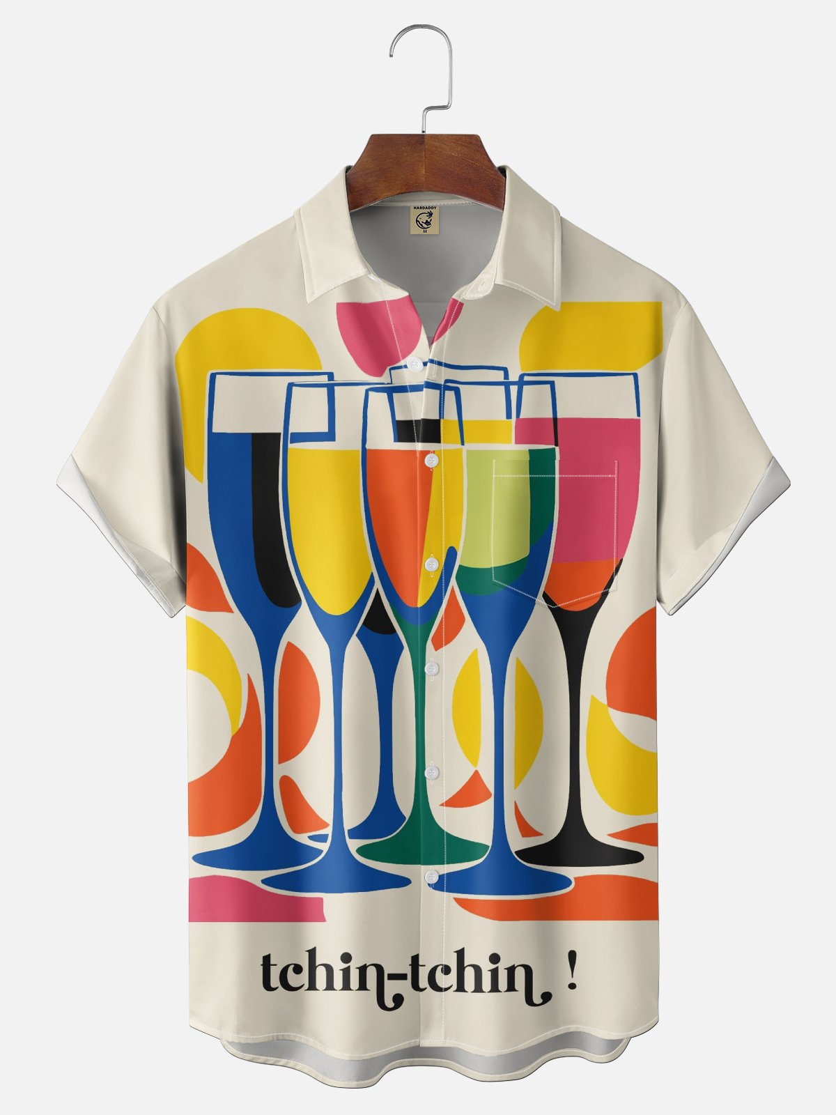 Moisture-wicking Cocktail Chest Pocket Hawaiian Shirt