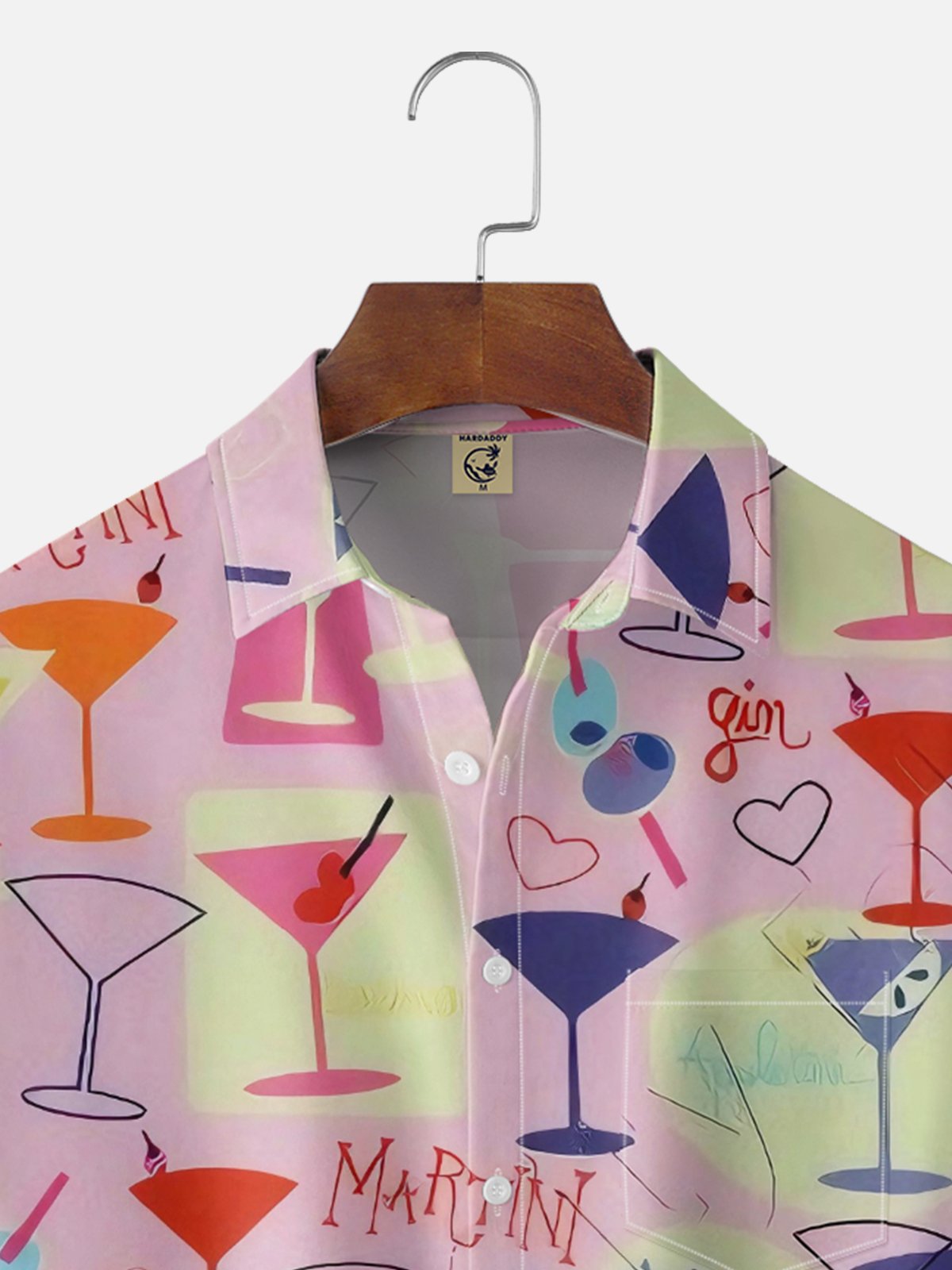 Moisture-wicking Cocktail Chest Pocket Hawaiian Shirt