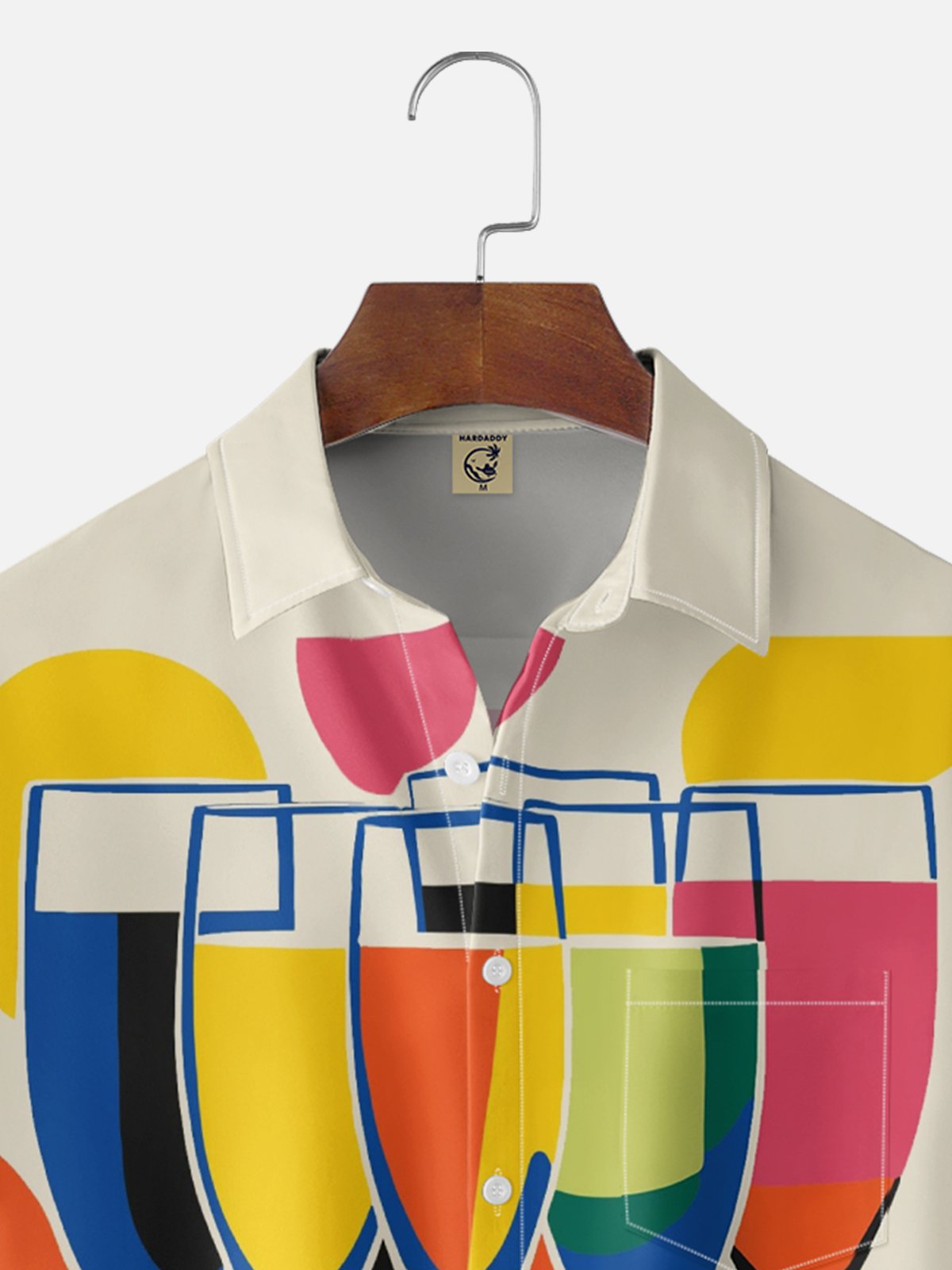 Moisture-wicking Cocktail Chest Pocket Hawaiian Shirt