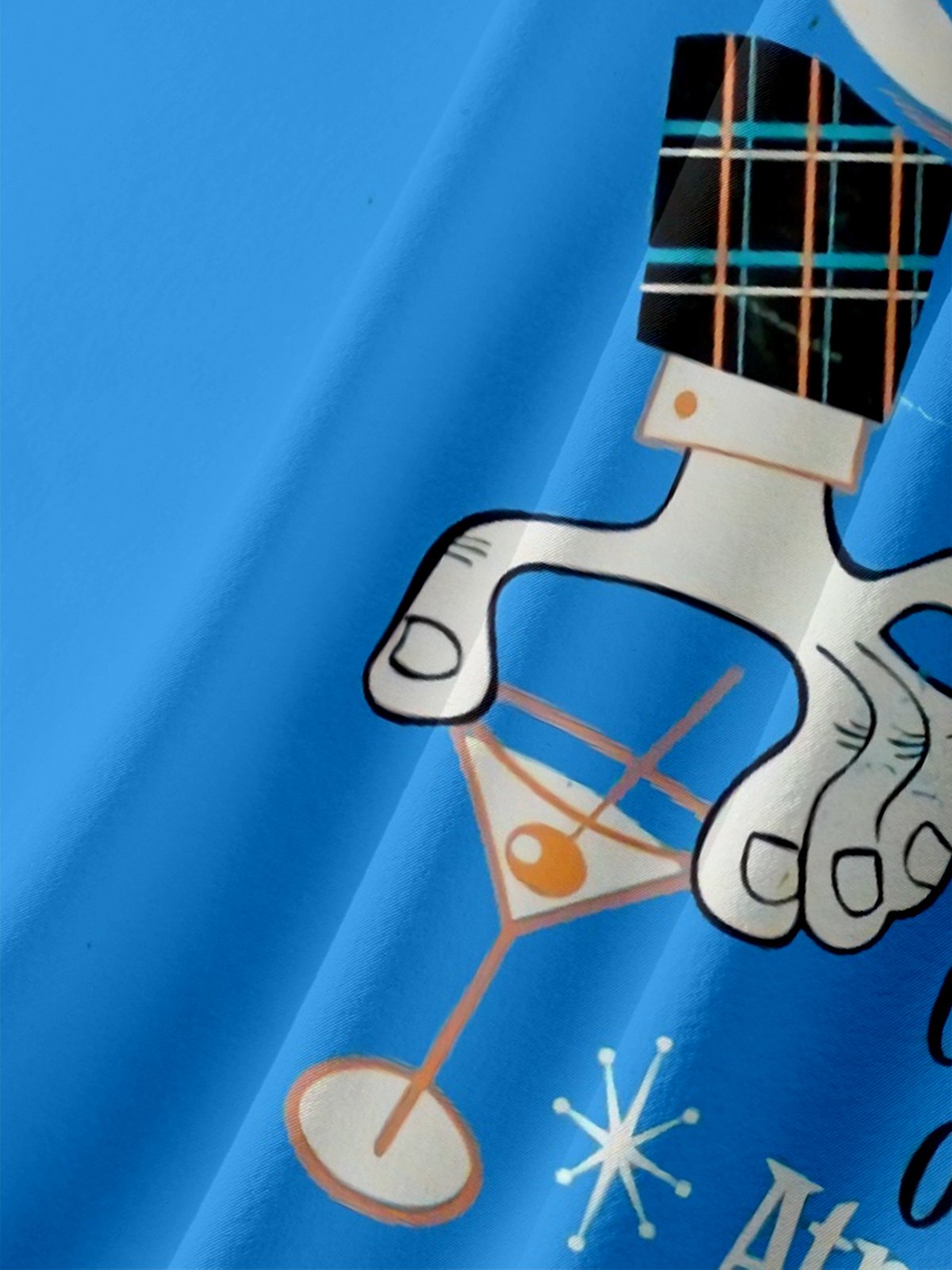 Moisture-wicking Cocktail Lounge Best Martini Chest Pocket Hawaiian Shirt